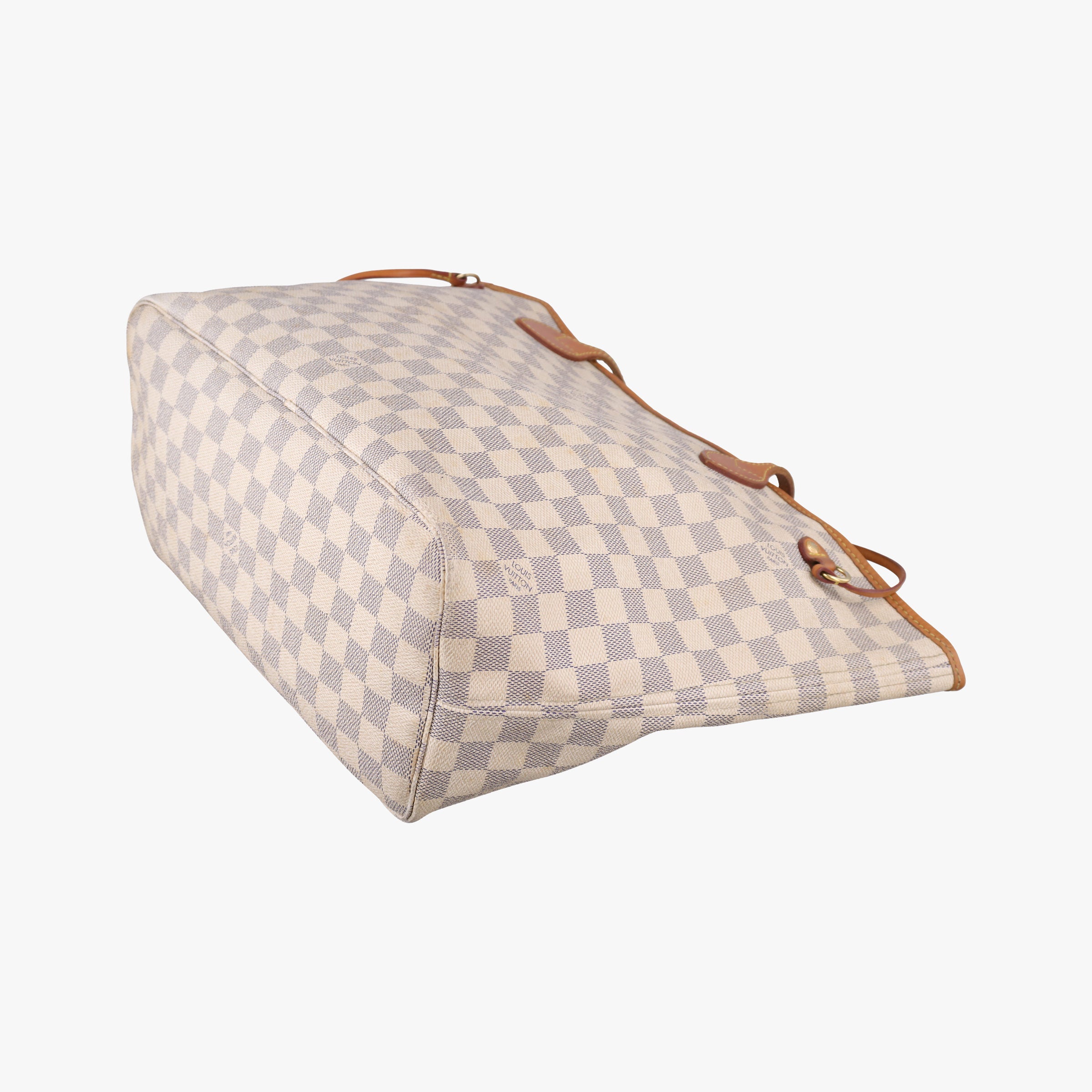 Pre-owned Louis Vuitton NEVERFULL MM AZUR Damier Canvas N51107 handbag | stylenewstar