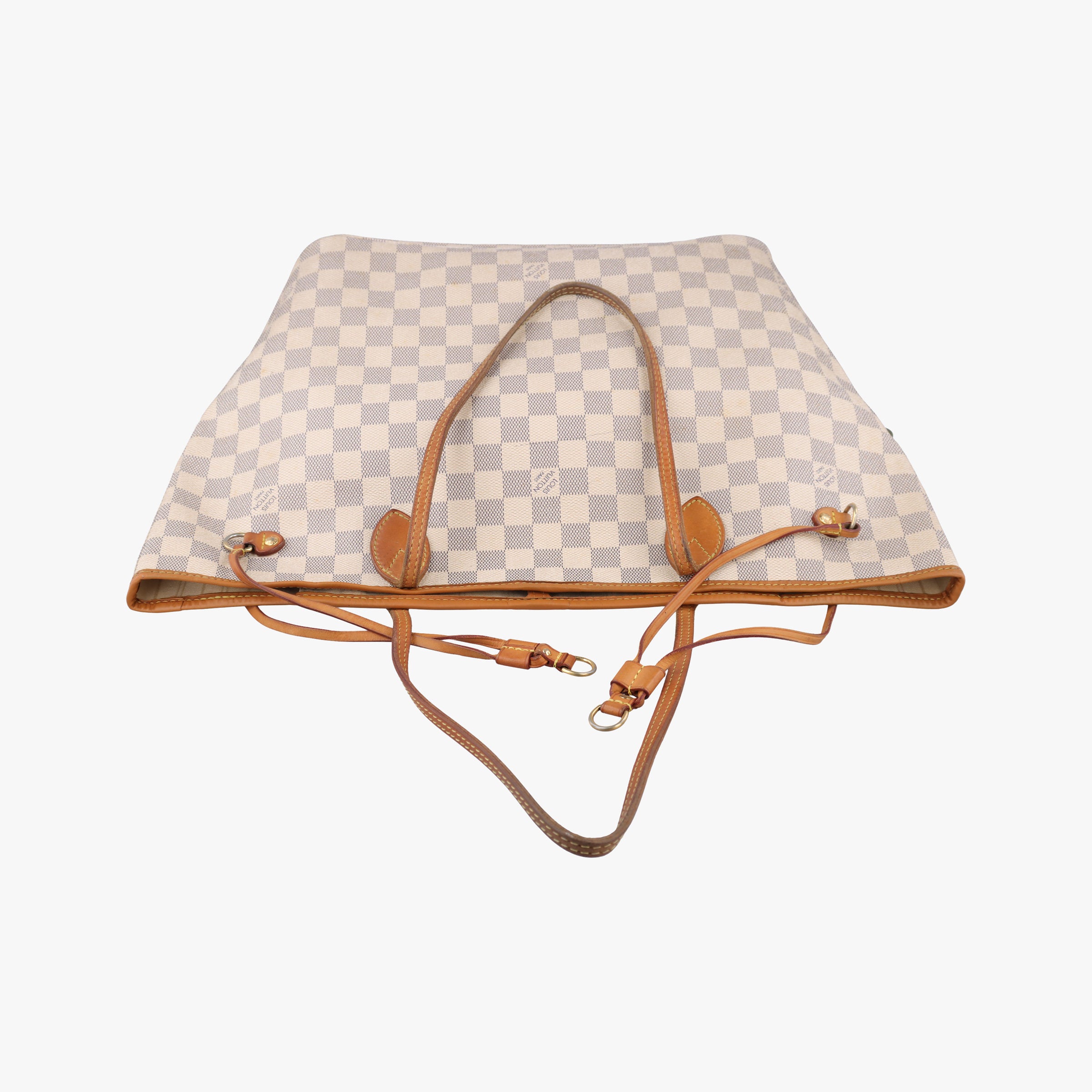 Pre-owned Louis Vuitton NEVERFULL MM AZUR Damier Canvas N51107 handbag | stylenewstar