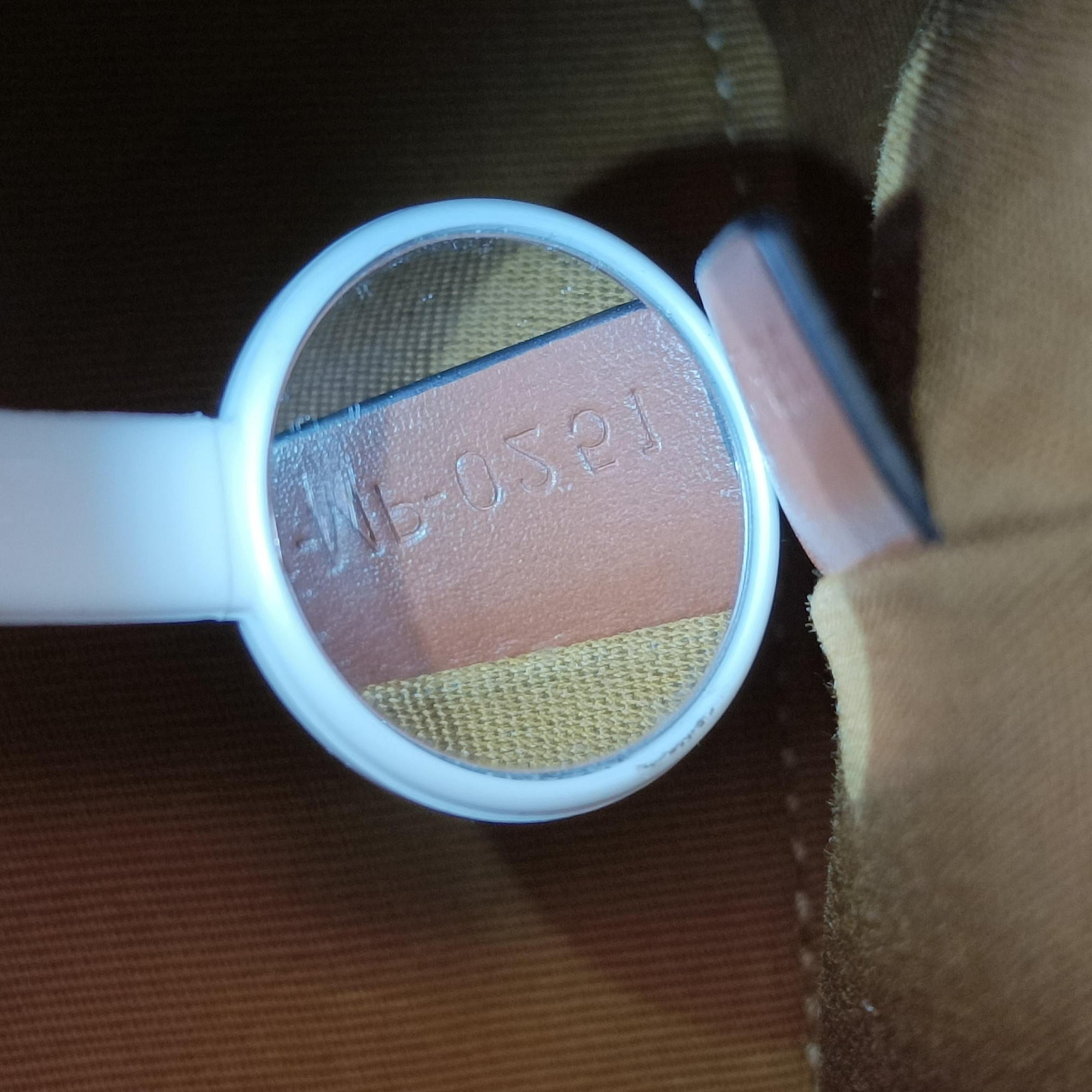 Pre-owned Celine Teen Cabas De France White×brown leather×PVC coated canvas  shoulderbag | stylenewstar