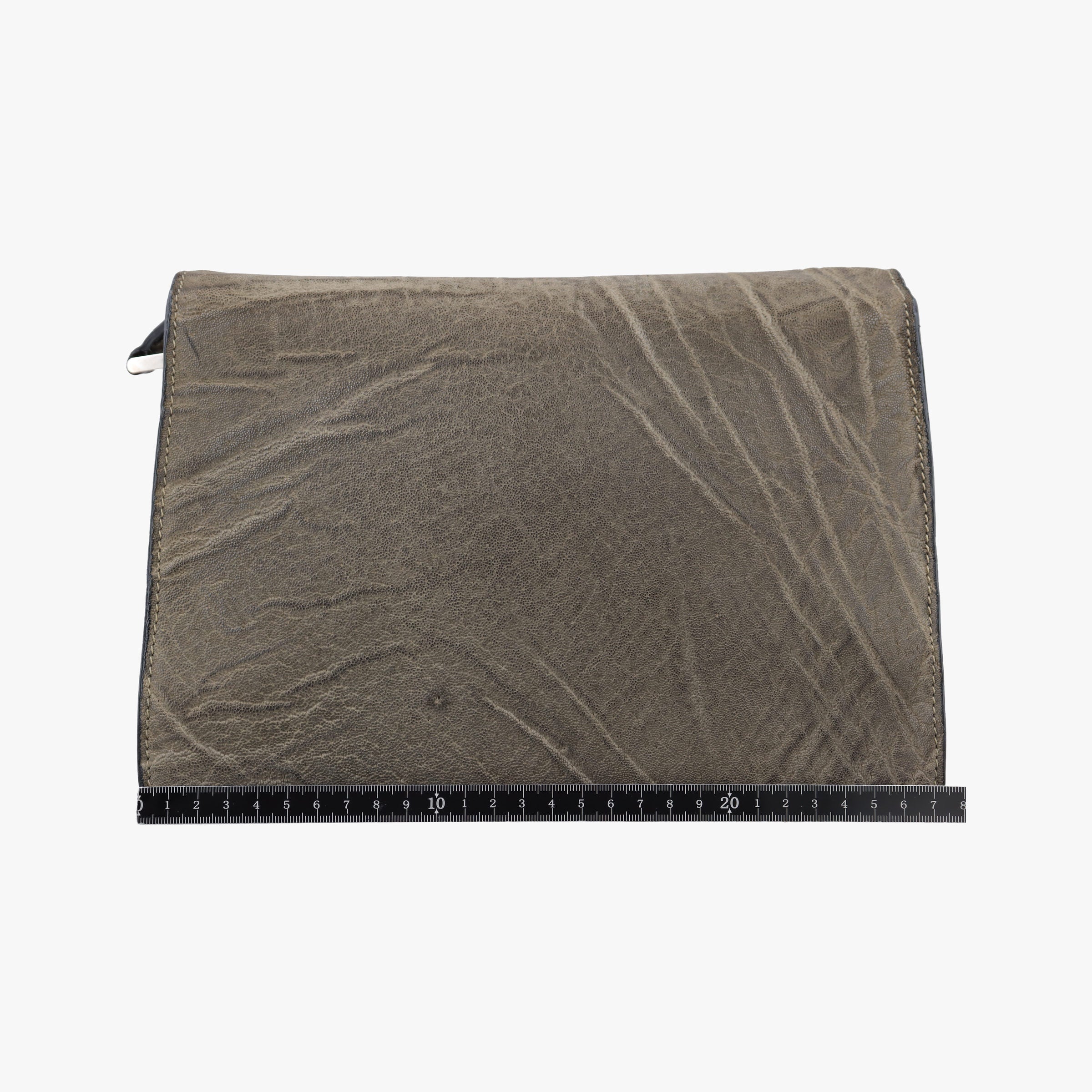 Pre-owned Valextra Exotic  Grey Leather  shoulderbag | stylenewstar