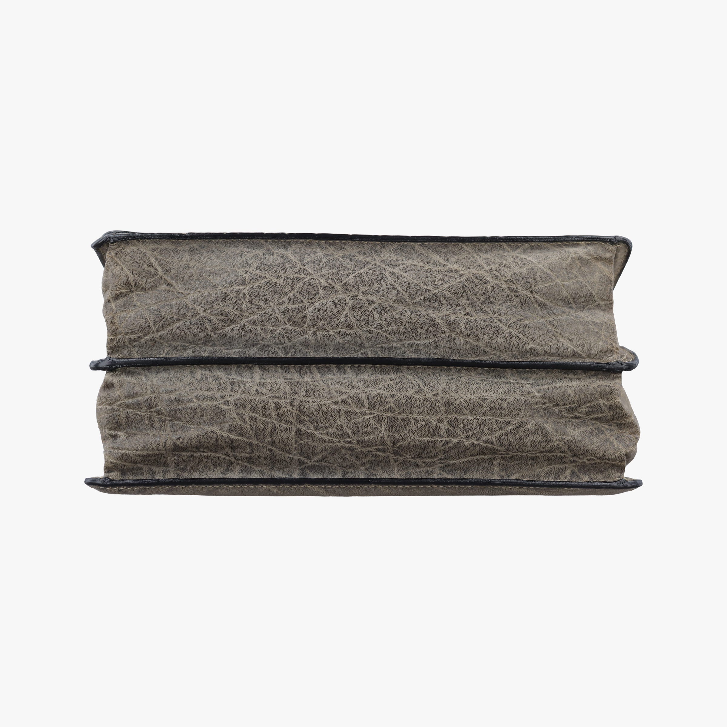 Pre-owned Valextra Exotic  Grey Leather  shoulderbag | stylenewstar