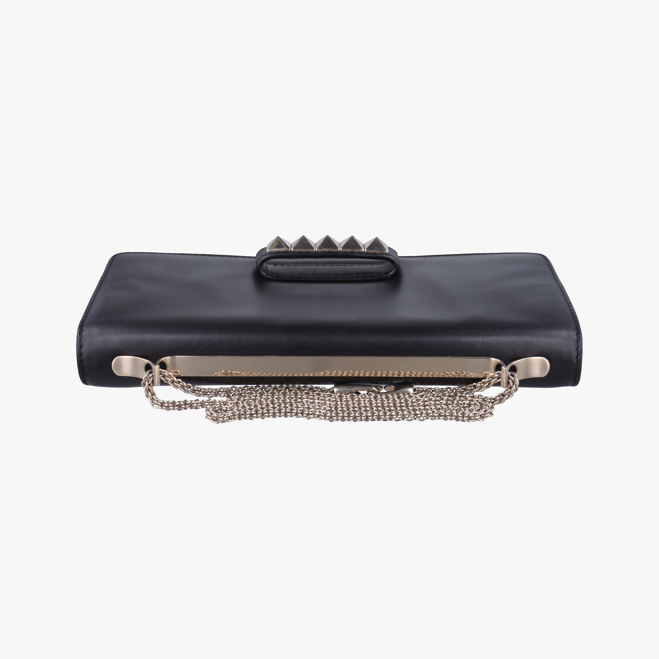 Pre-owned Valentino Rockstud Va Va Voom Black Leather  shoulderbag | stylenewstar