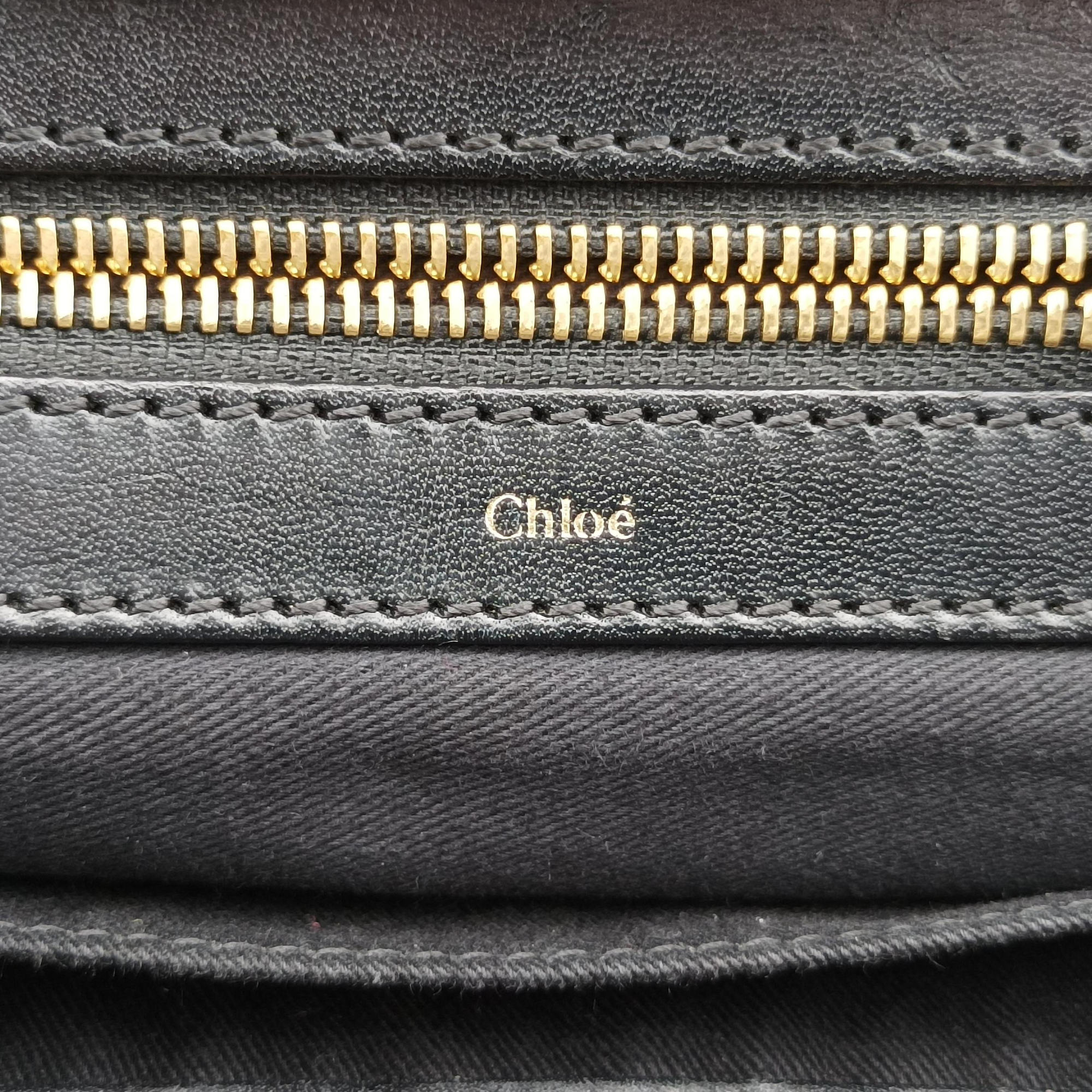 Pre-owned Chloe Alice Black x Bordeaux leather  handbag | stylenewstar