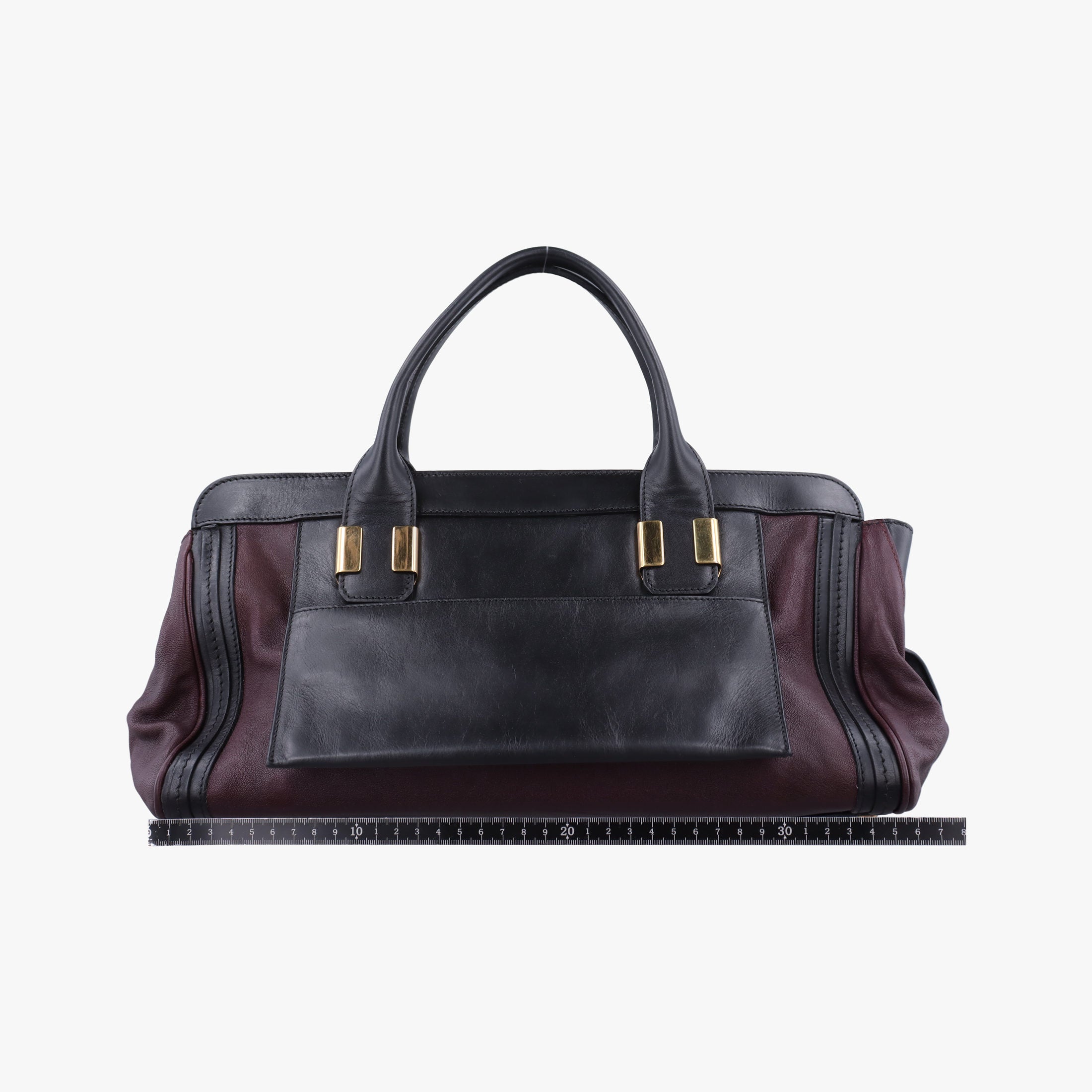 Pre-owned Chloe Alice Black x Bordeaux leather  handbag | stylenewstar