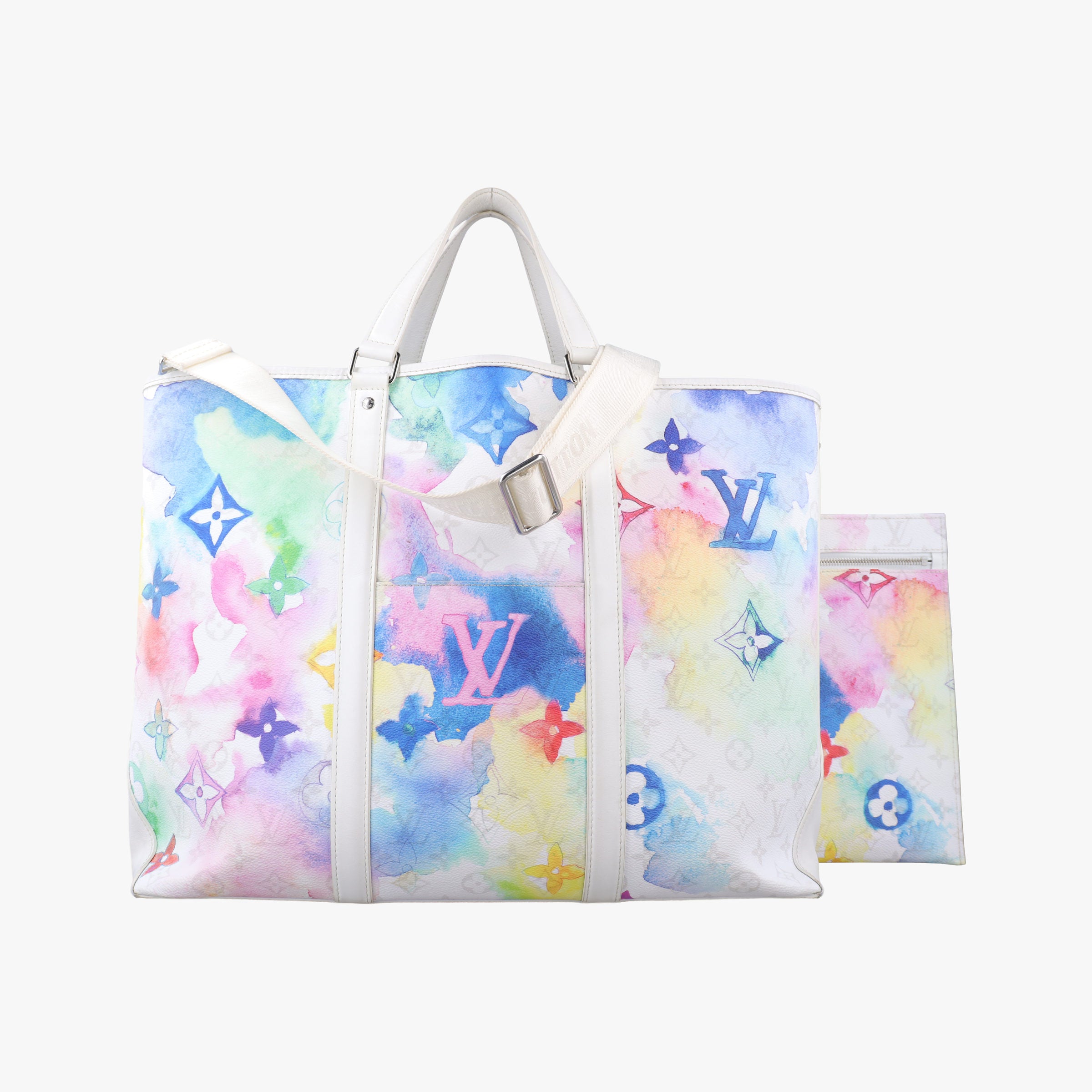 Pre-owned Louis Vuitton Weekend Tote GM Multicolor PVC coated canvas M45754 shoulderbag | stylenewstar