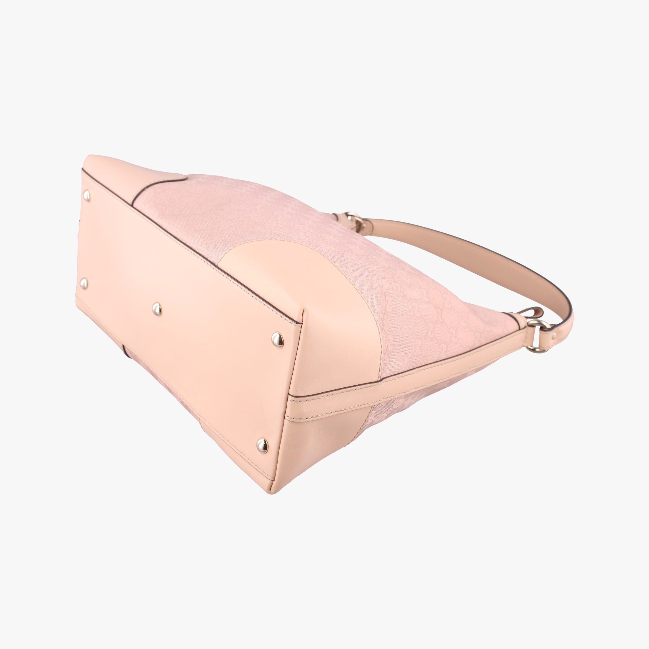 Vintage Gucci Lovely Hobo Pink×beige canvas×Leather 257070 shoulderbag | stylenewstar