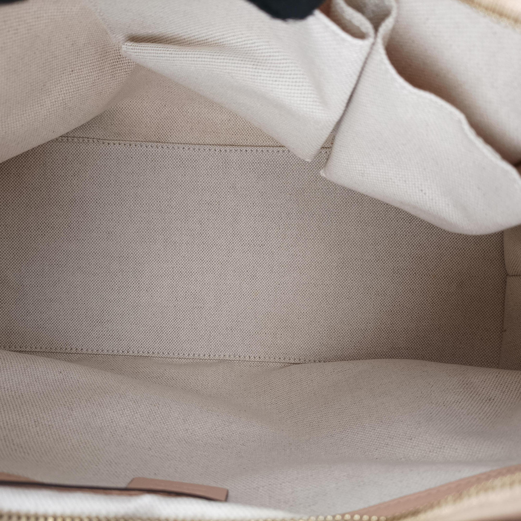 Vintage Gucci Lovely Hobo Pink×beige canvas×Leather 257070 shoulderbag | stylenewstar