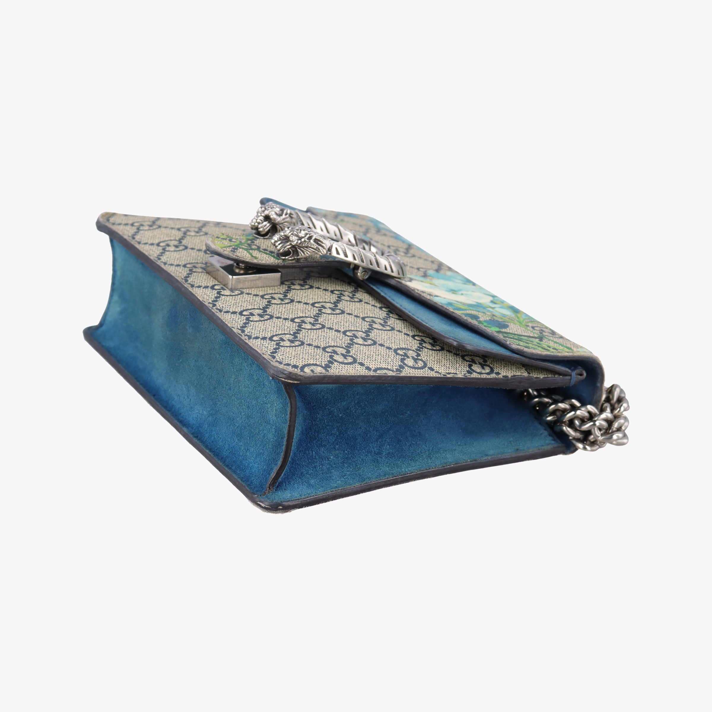 Secondhand Gucci Dionysus Beige×blue×Multicolour PVC coated canvas × suede 421970 shoulderbag | stylenewstar
