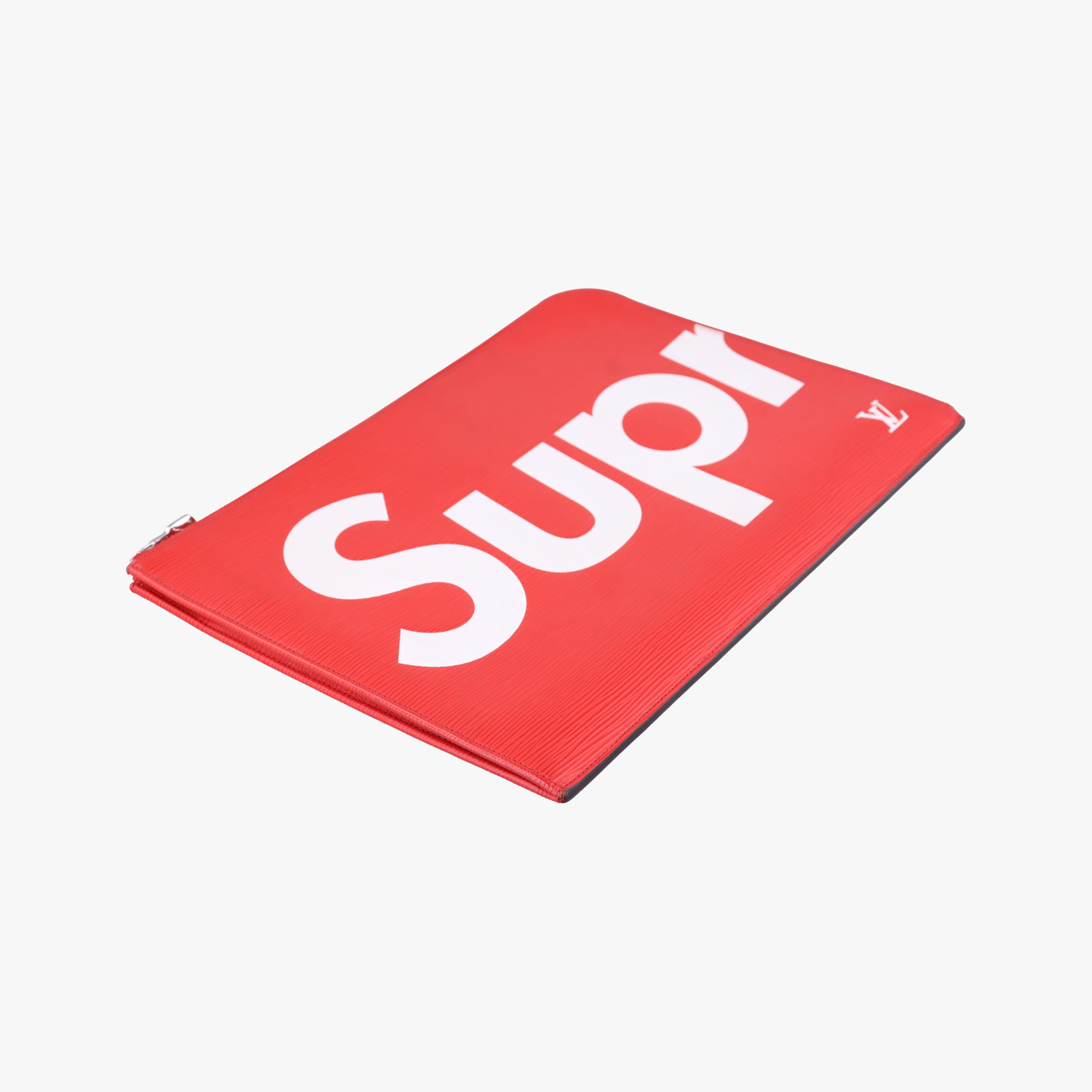 Pre-owned Louis Vuitton Pochette Jour GM Supreme Collaboration ROUGE×white epi M67722 clutchbag | stylenewstar