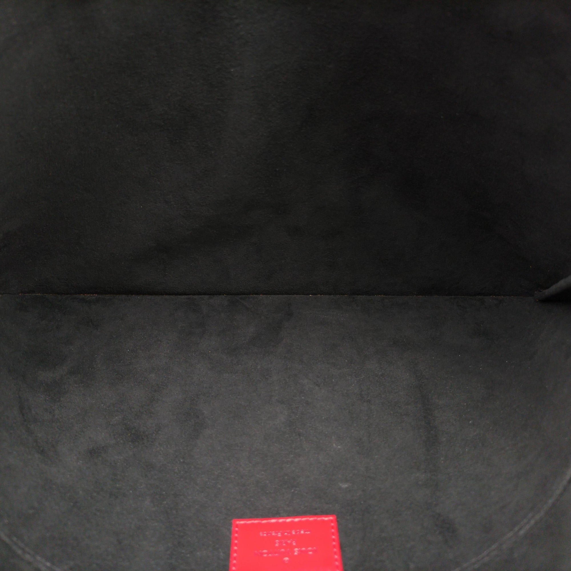 Pre-owned Louis Vuitton Pochette Jour GM Supreme Collaboration ROUGE×white epi M67722 clutchbag | stylenewstar