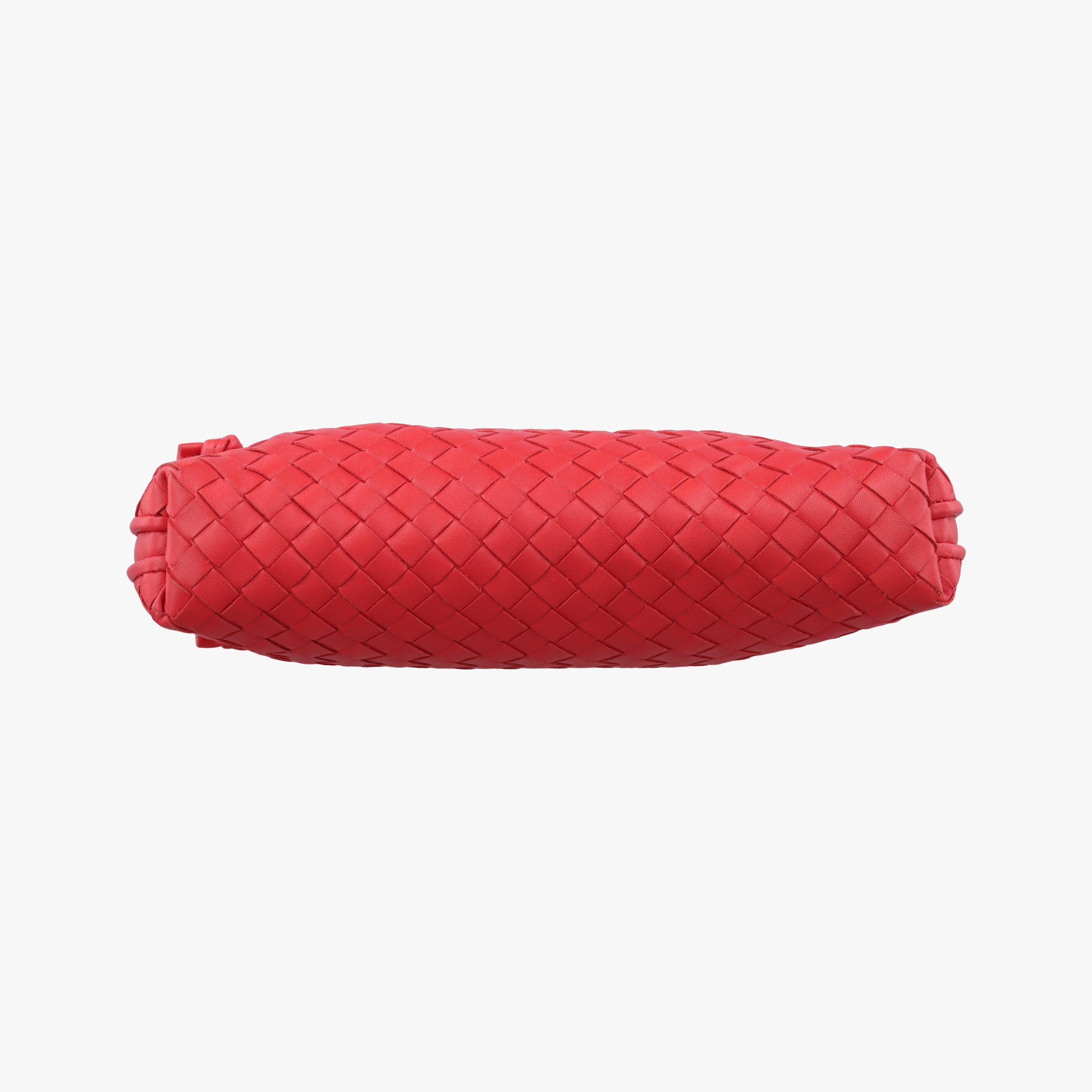 Vintage Bottega Veneta NODINI Intrecciato Red lambskin  shoulderbag | stylenewstar