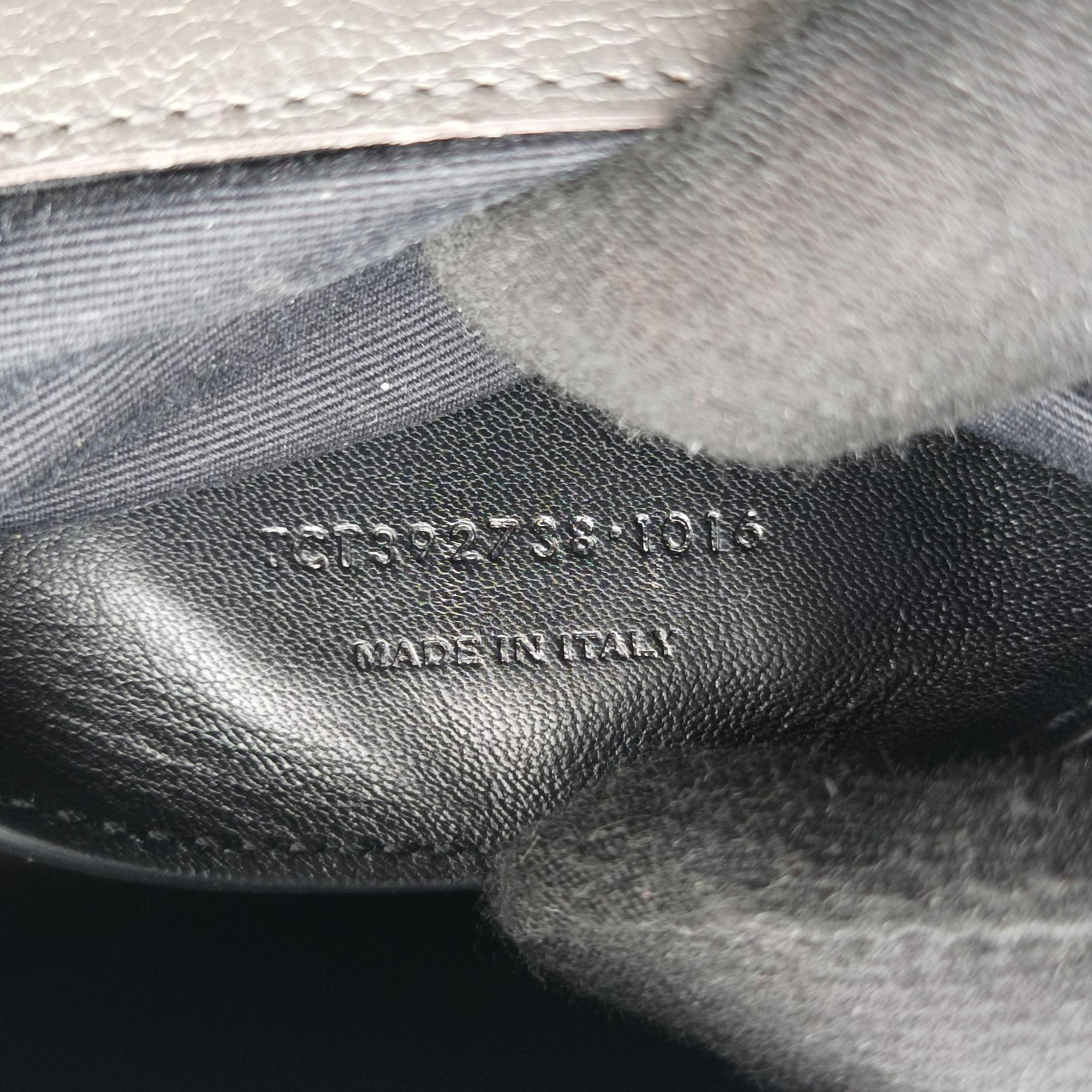Secondhand Yves Saint Laurent COLLEGE Grey Leather 392738 shoulderbag | stylenewstar