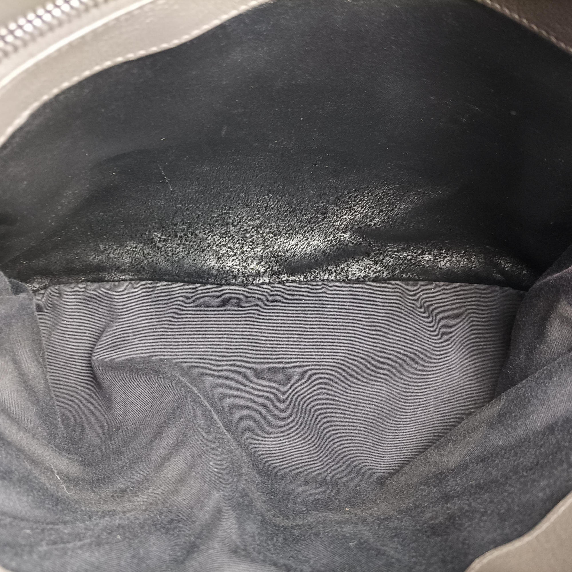 Secondhand Yves Saint Laurent COLLEGE Grey Leather 392738 shoulderbag | stylenewstar