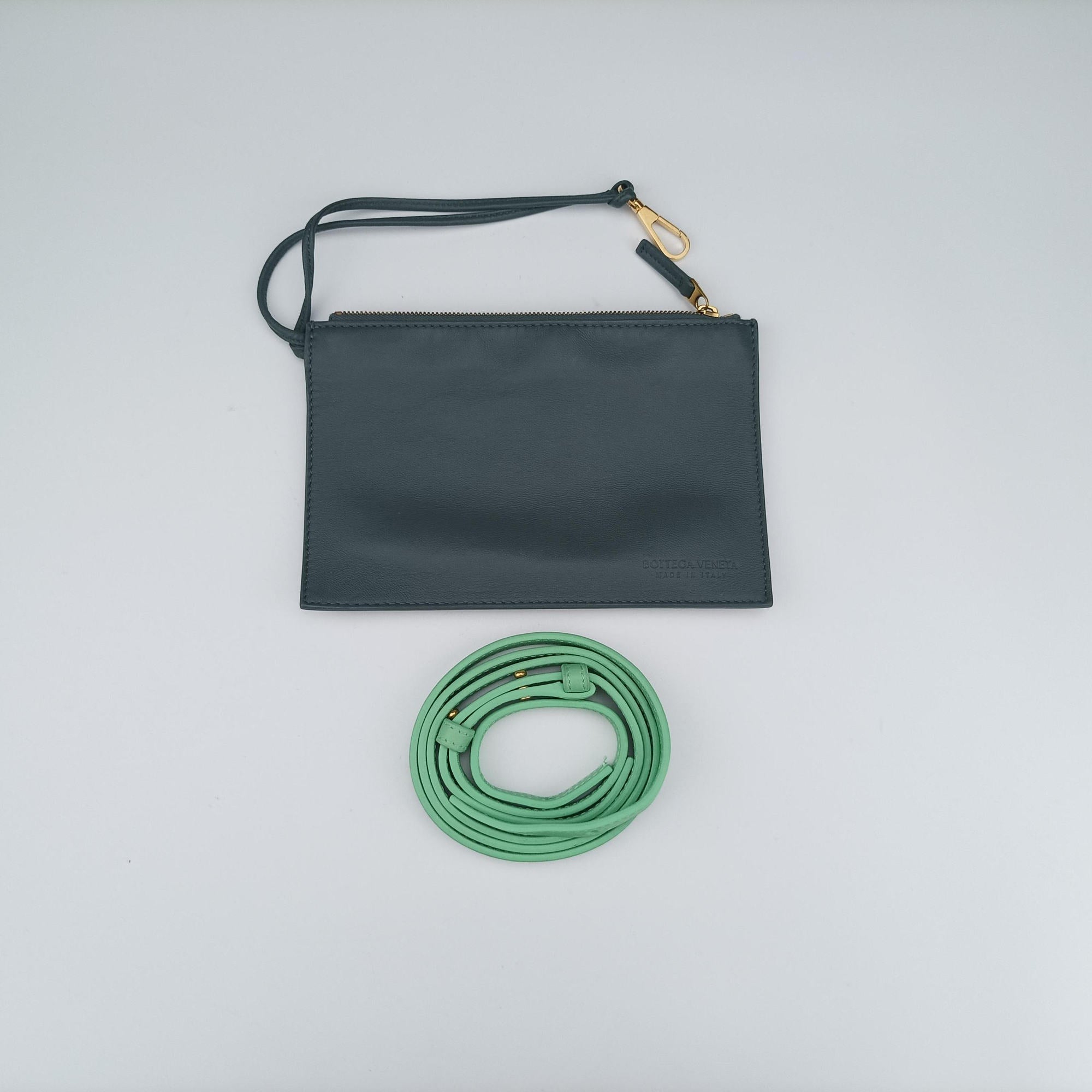 Vintage Bottega Veneta THE ARCO Tote Green lambskin  shoulderbag | stylenewstar