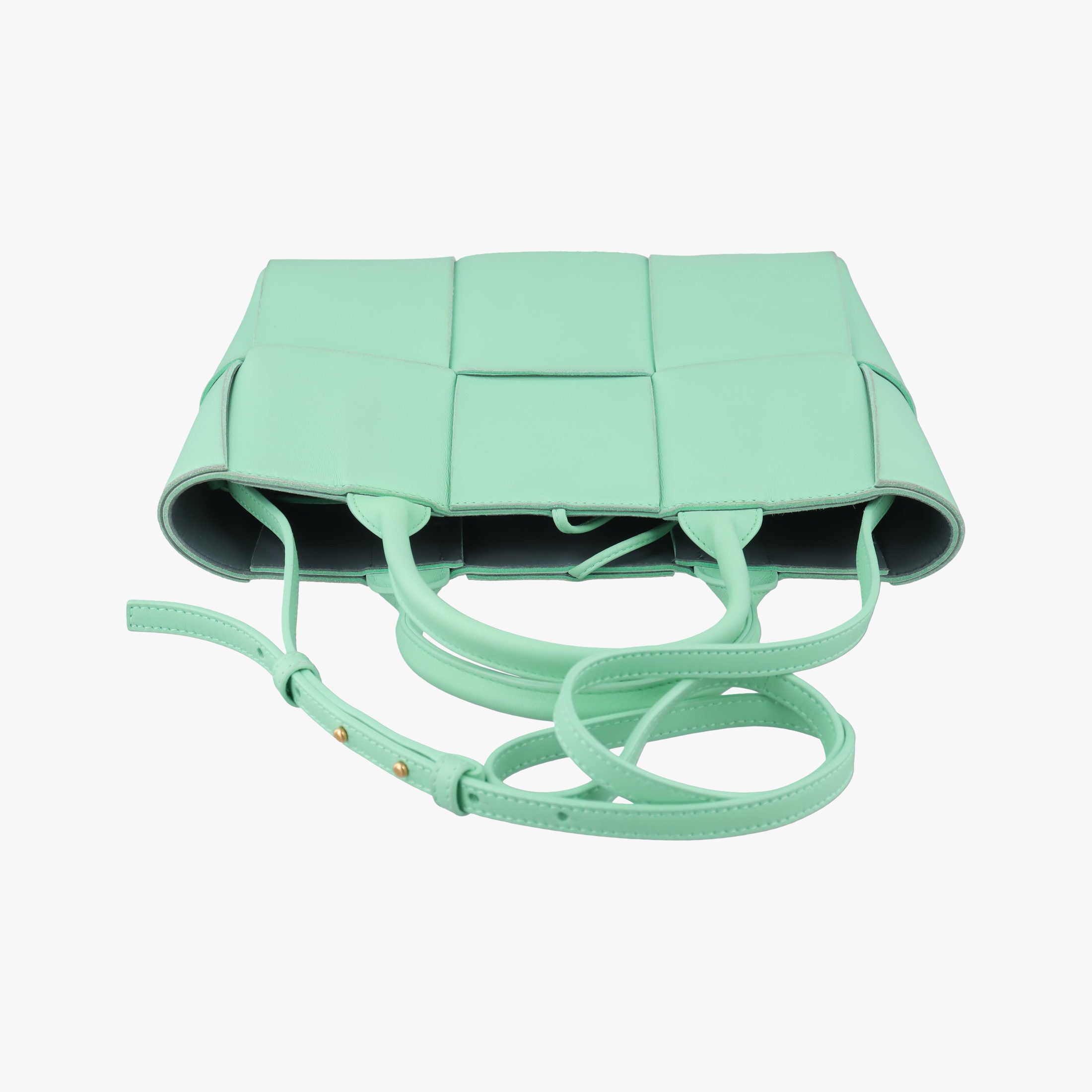 Vintage Bottega Veneta THE ARCO Tote Green lambskin  shoulderbag | stylenewstar
