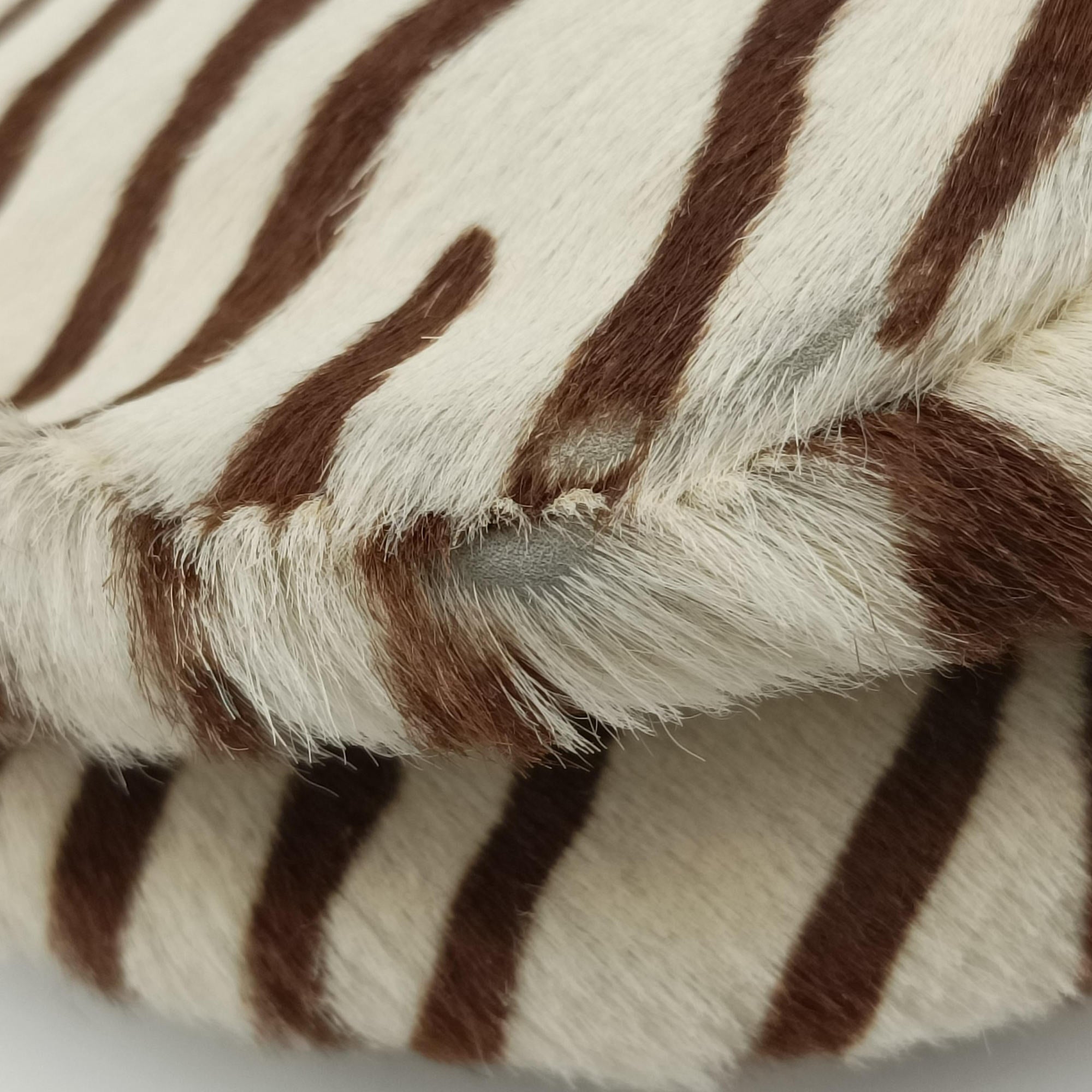 Vintage Prada AnimalierZebra Print Brown×White Moro Pony Hair  shoulderbag | stylenewstar