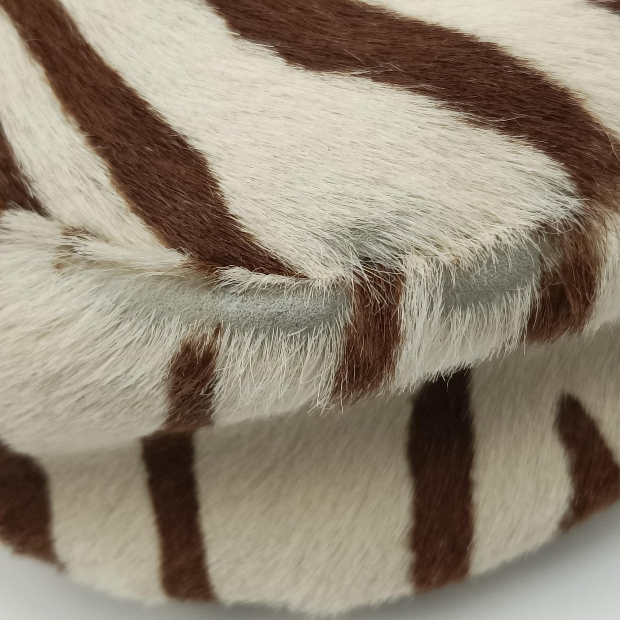 Vintage Prada AnimalierZebra Print Brown×White Moro Pony Hair  shoulderbag | stylenewstar