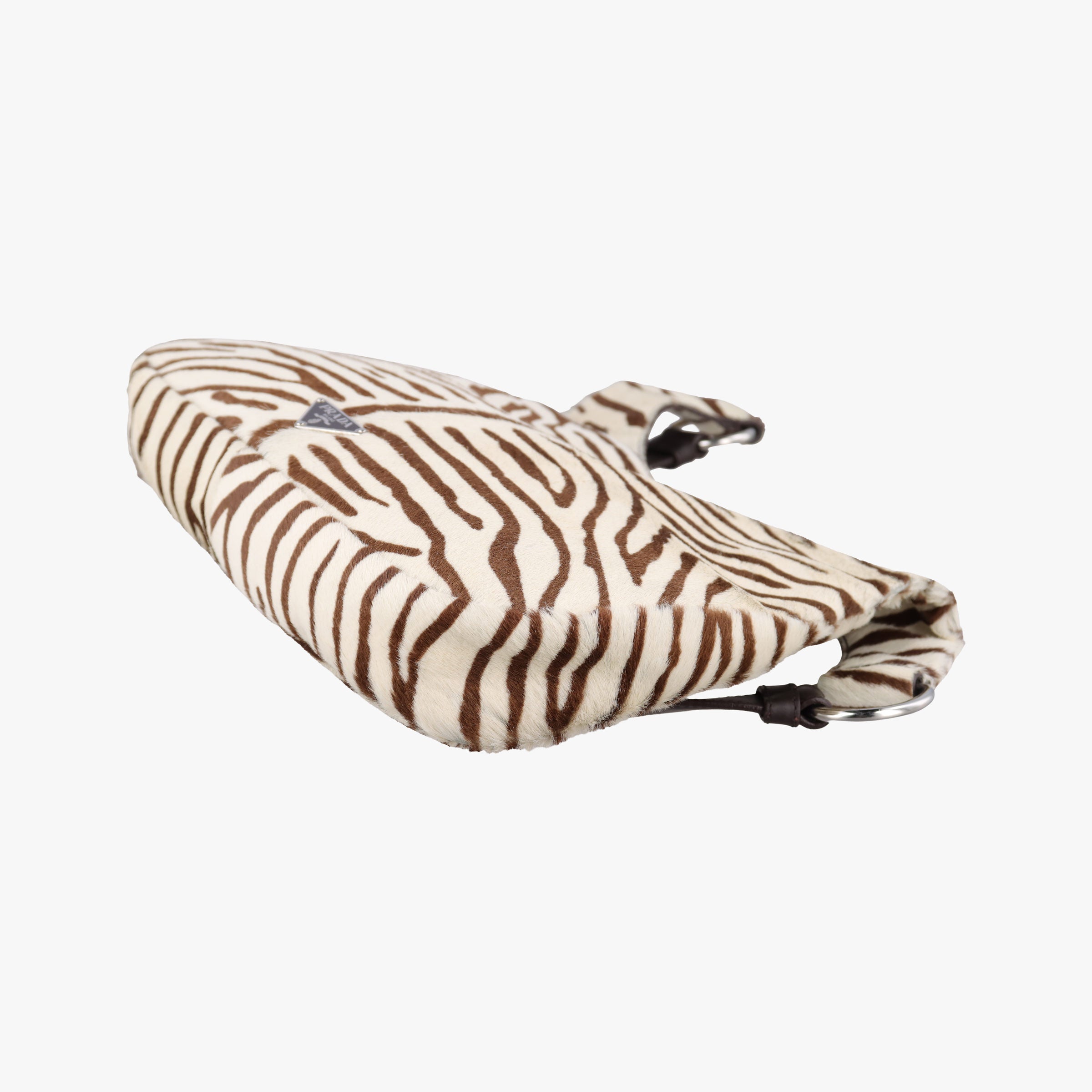 Vintage Prada AnimalierZebra Print Brown×White Moro Pony Hair  shoulderbag | stylenewstar