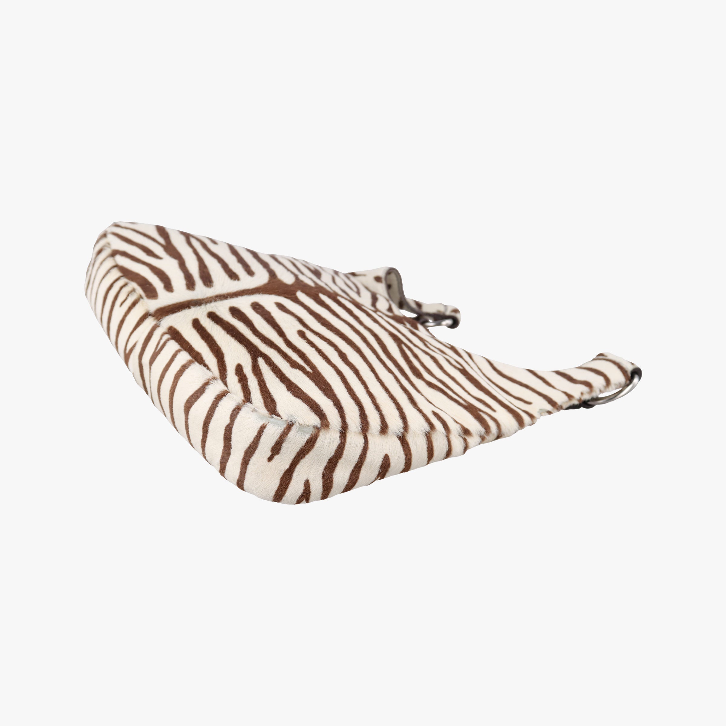 Vintage Prada AnimalierZebra Print Brown×White Moro Pony Hair  shoulderbag | stylenewstar