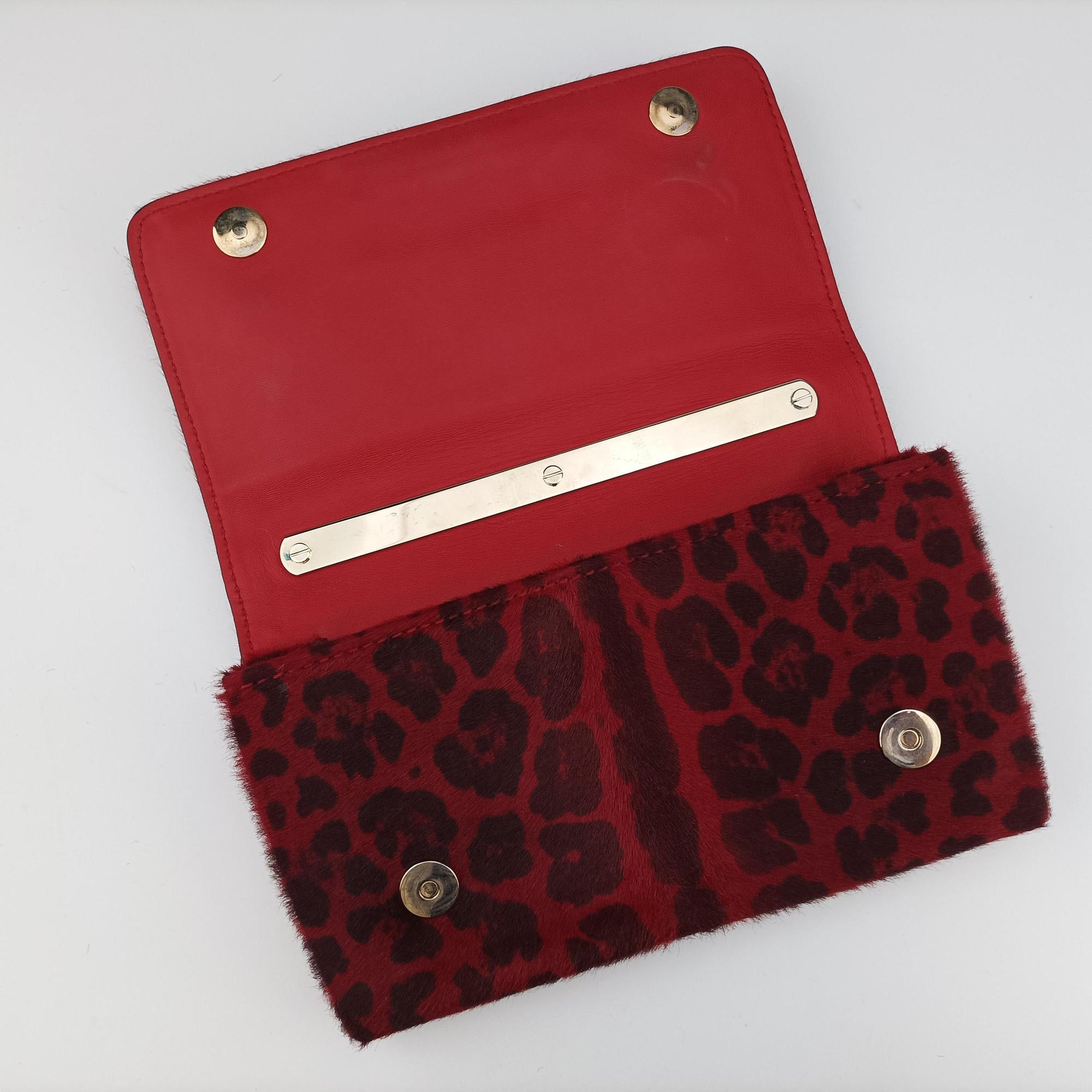 Pre-owned Valentino Va Va Voom Red ponyhair  shoulderbag | stylenewstar