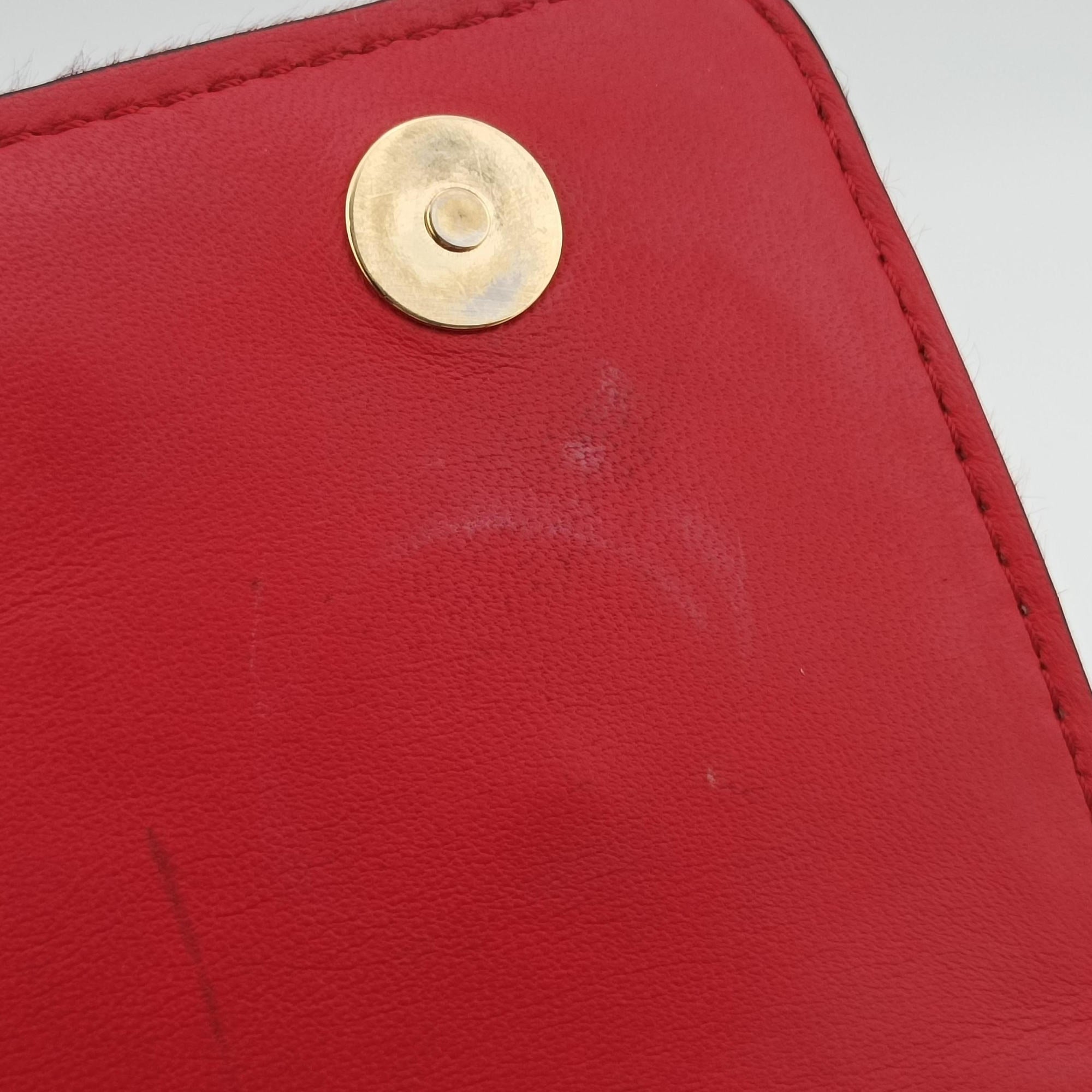 Pre-owned Valentino Va Va Voom Red ponyhair  shoulderbag | stylenewstar