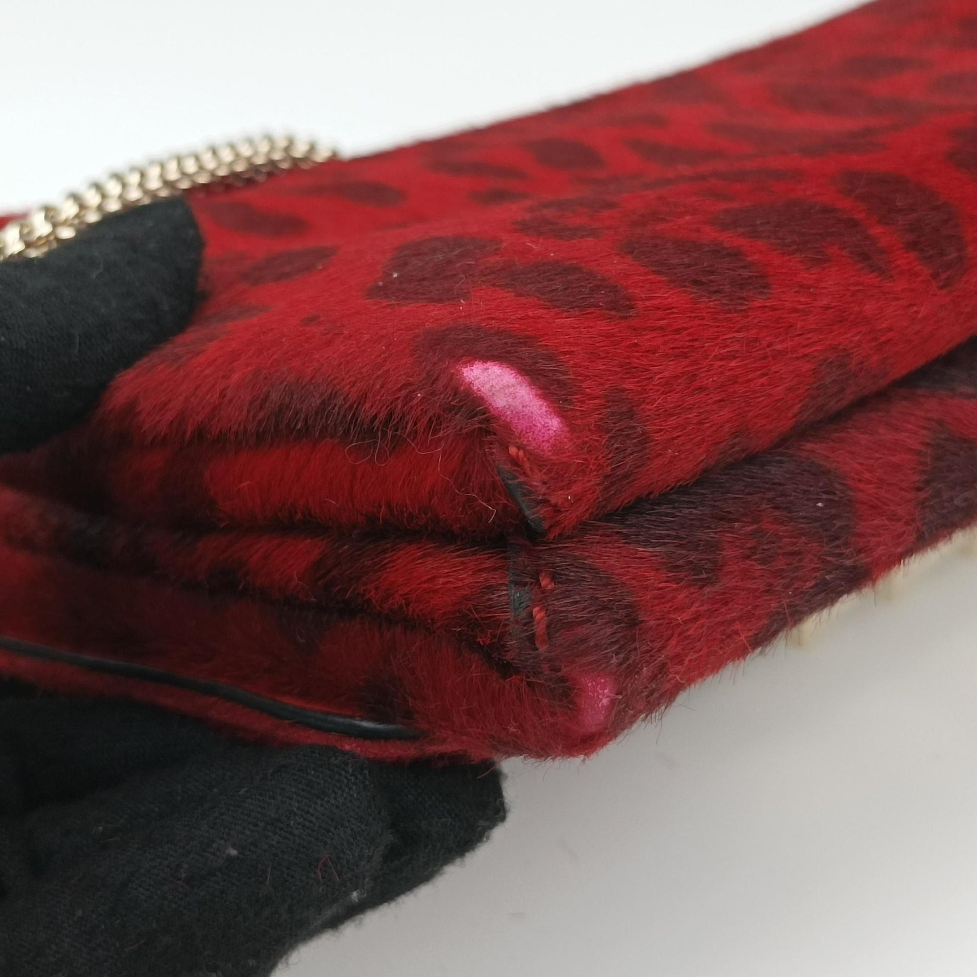 Pre-owned Valentino Va Va Voom Red ponyhair  shoulderbag | stylenewstar