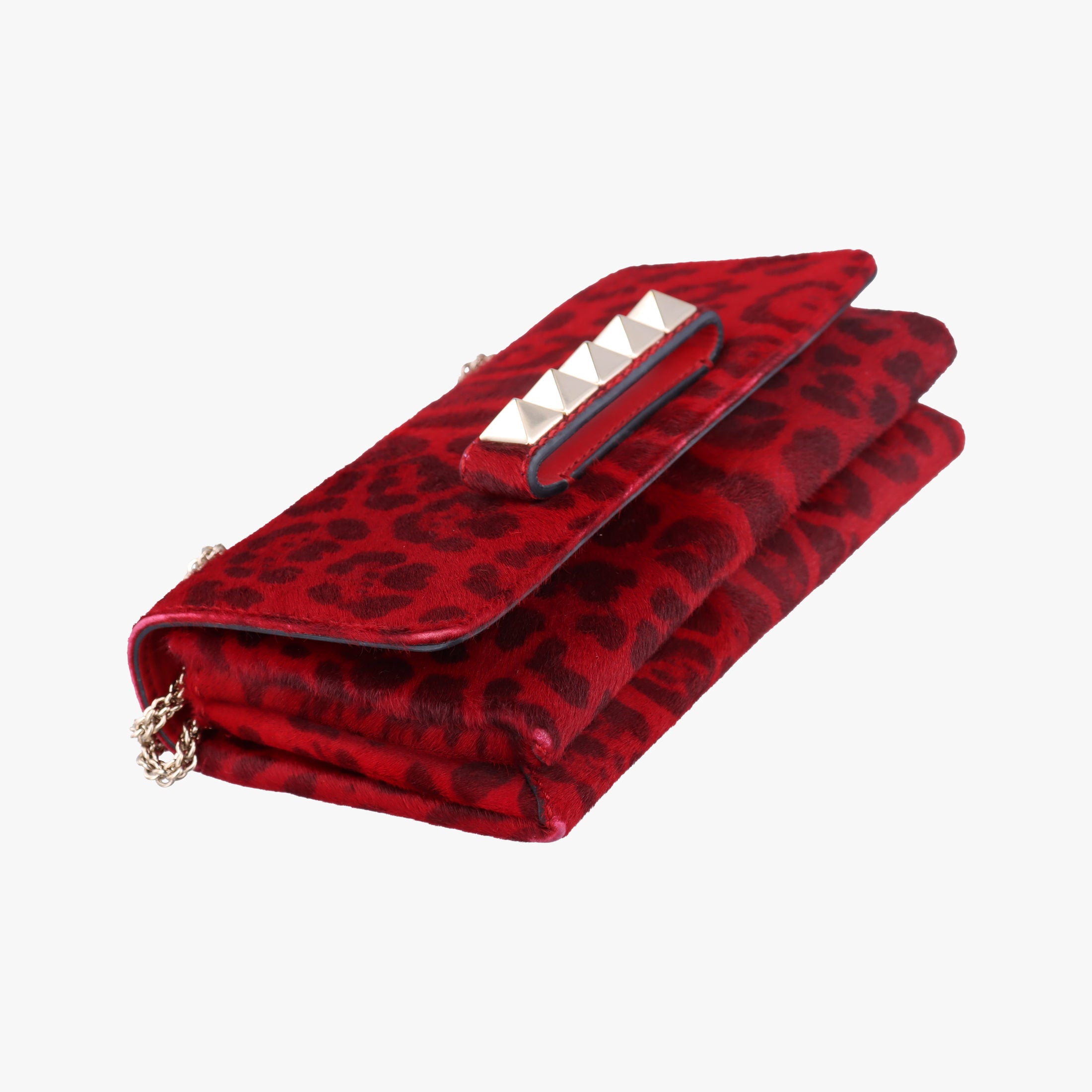 Pre-owned Valentino Va Va Voom Red ponyhair  shoulderbag | stylenewstar
