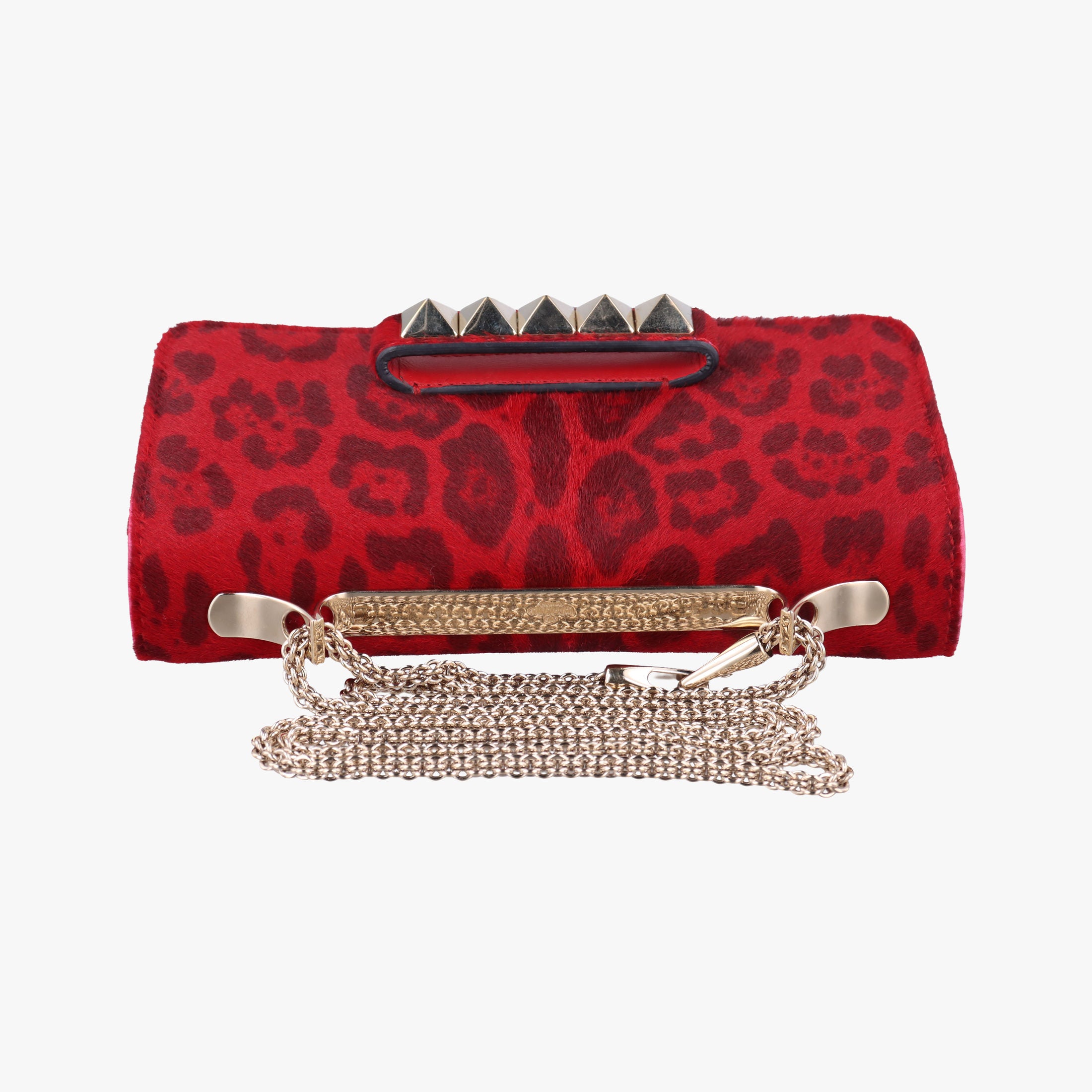 Pre-owned Valentino Va Va Voom Red ponyhair  shoulderbag | stylenewstar
