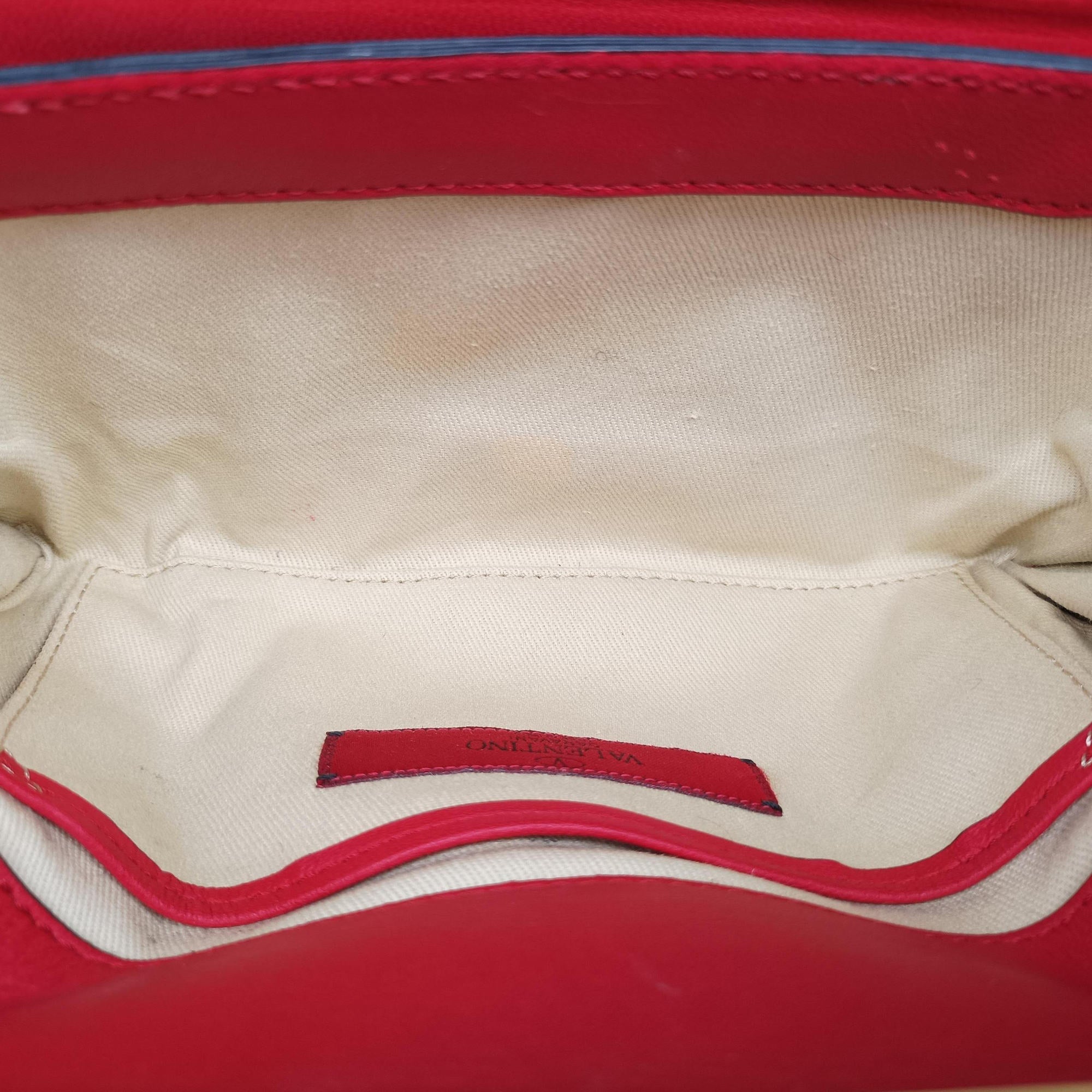Pre-owned Valentino Va Va Voom Red ponyhair  shoulderbag | stylenewstar