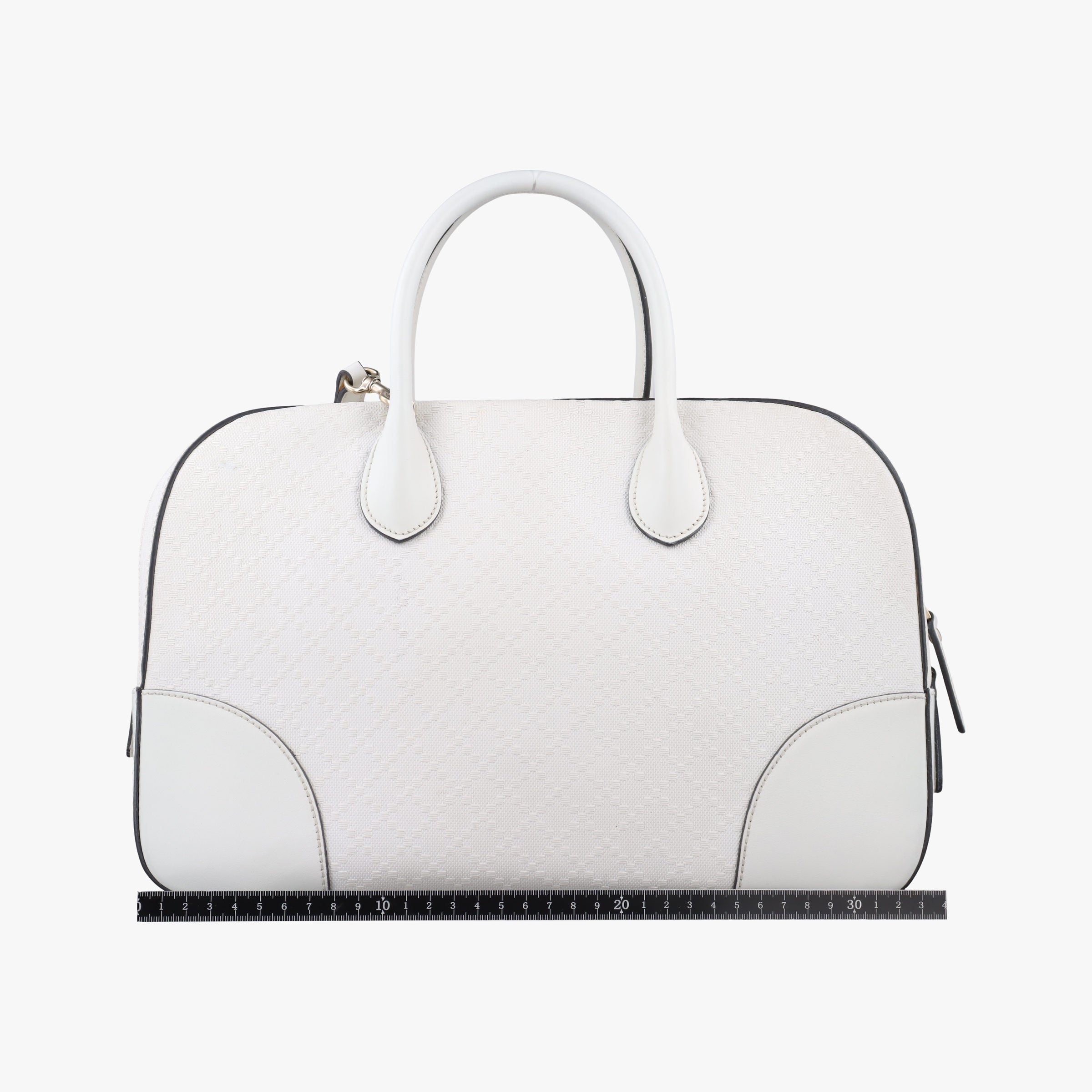 Secondhand Gucci Bright Diamante White Leather 354332 shoulderbag | stylenewstar
