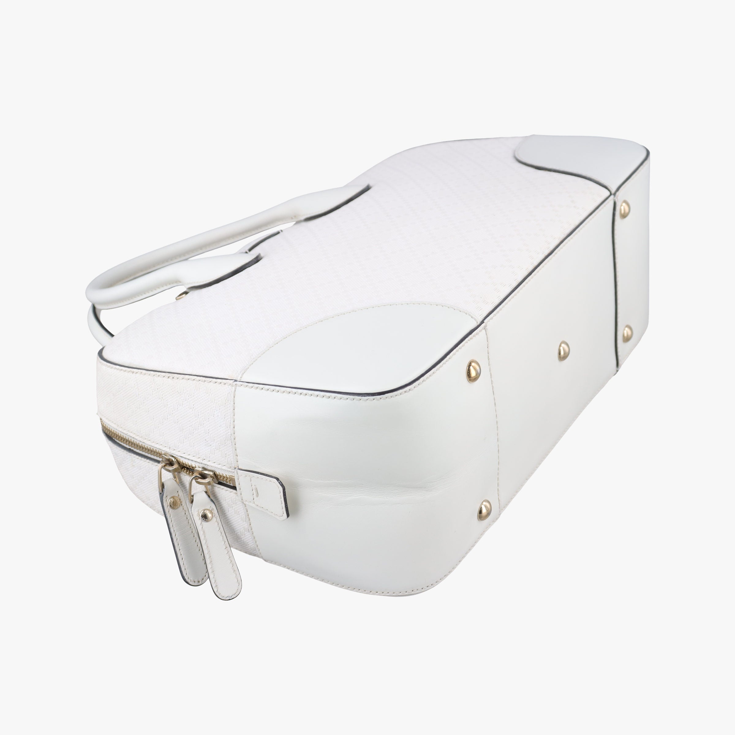 Secondhand Gucci Bright Diamante White Leather 354332 shoulderbag | stylenewstar
