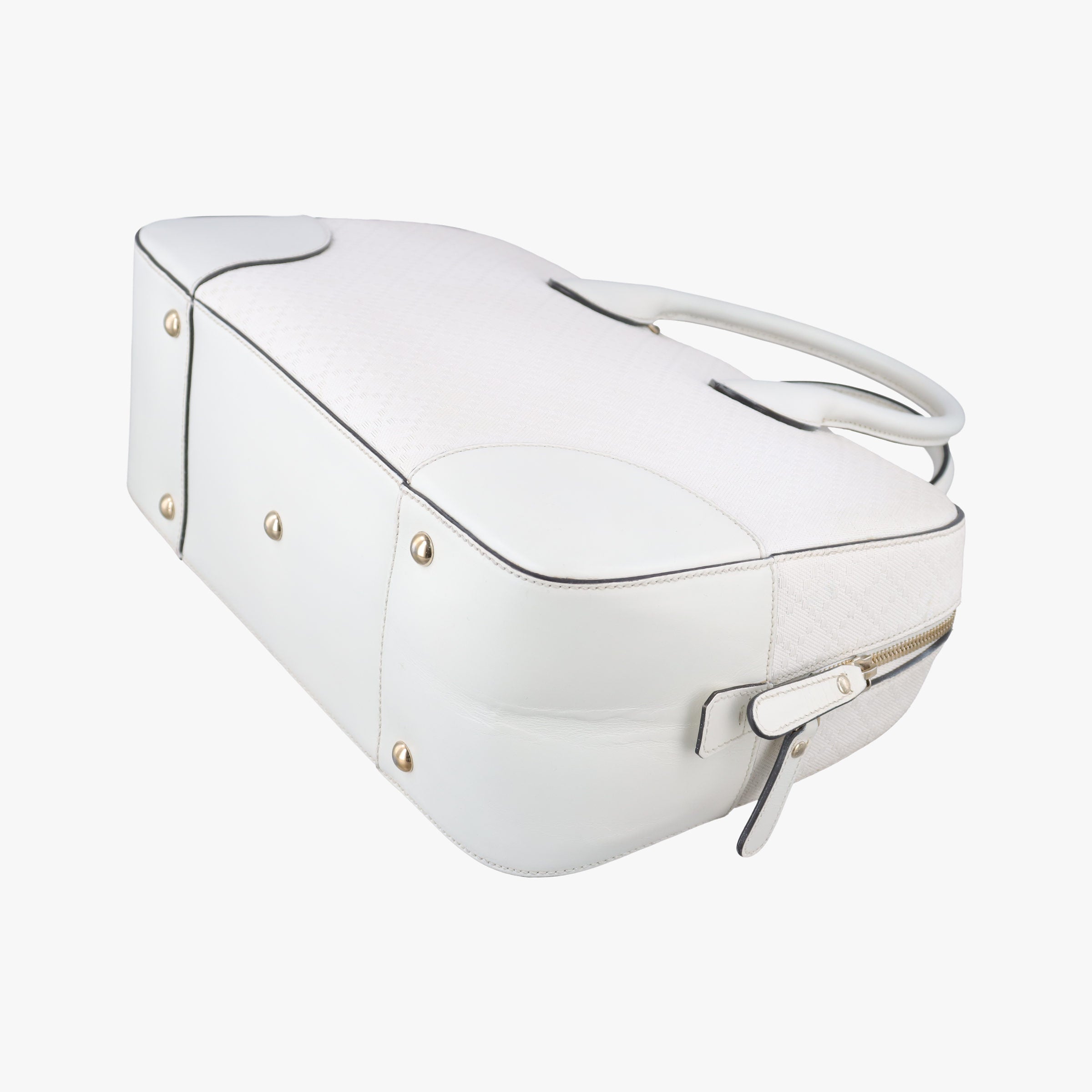 Secondhand Gucci Bright Diamante White Leather 354332 shoulderbag | stylenewstar