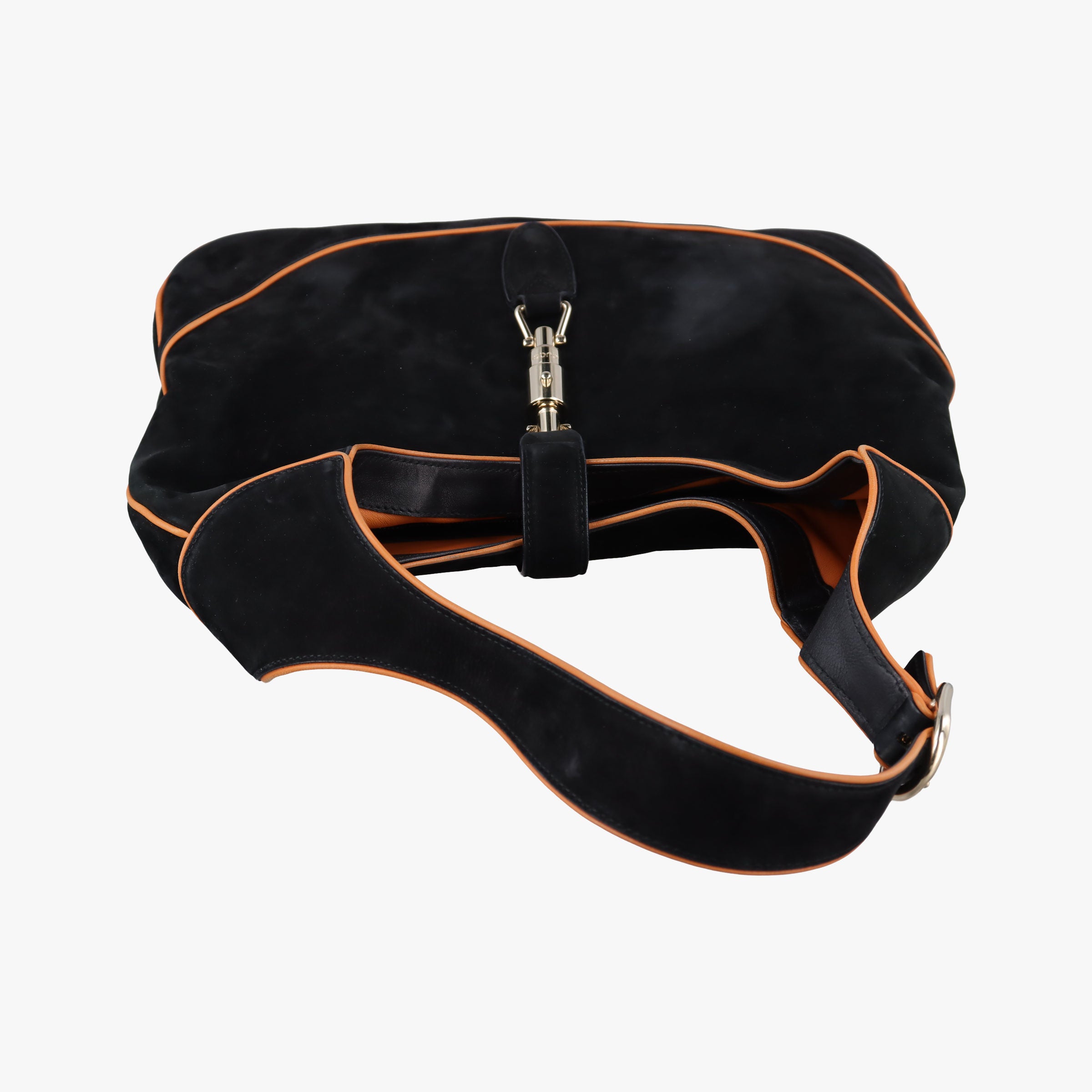 Vintage Gucci New Jackie Black Suede 277520 shoulderbag | stylenewstar
