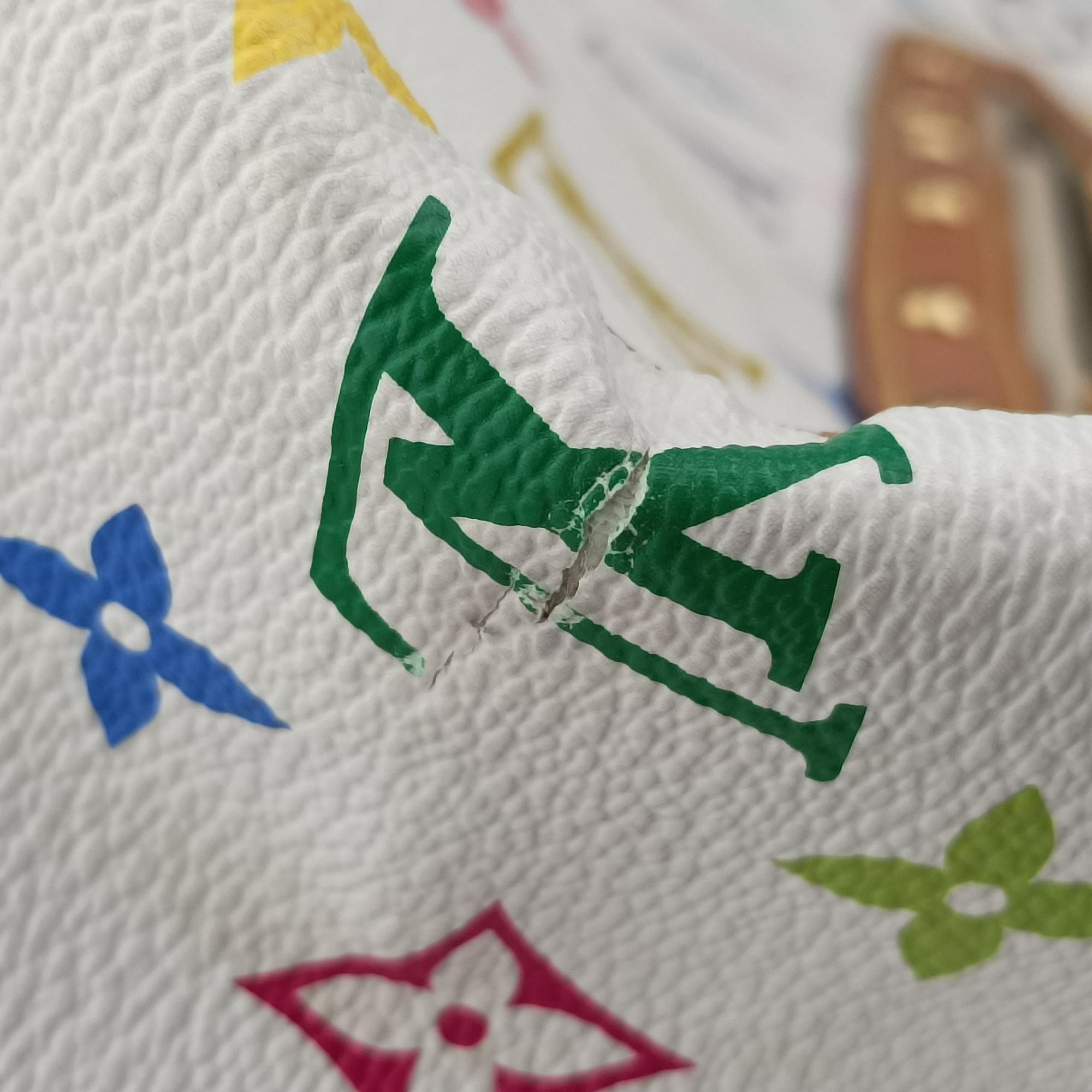 Pre-owned Louis Vuitton RITA white Monogram Multicolor M40125 shoulderbag | stylenewstar