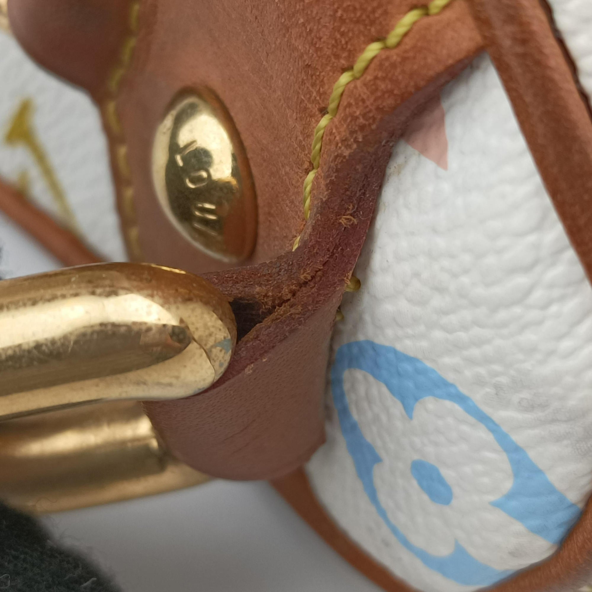 Pre-owned Louis Vuitton RITA white Monogram Multicolor M40125 shoulderbag | stylenewstar