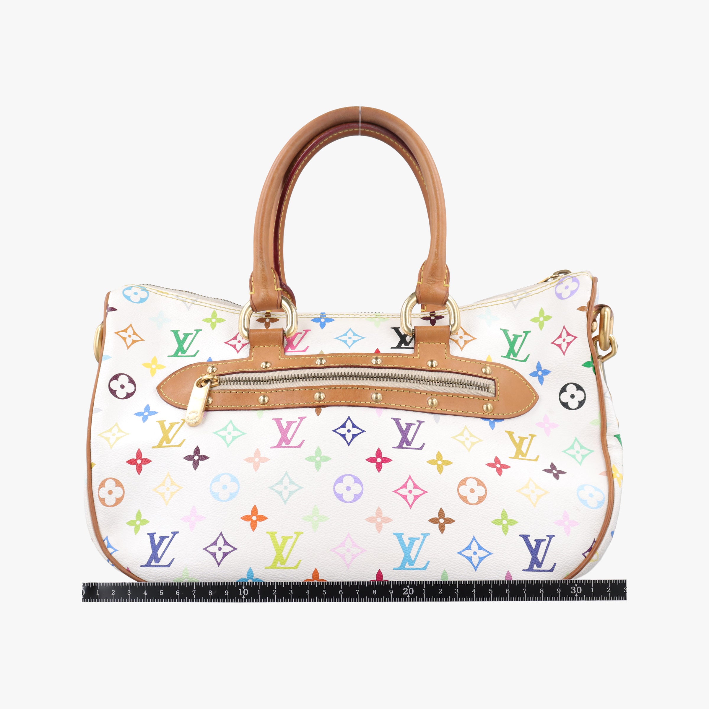 Pre-owned Louis Vuitton RITA white Monogram Multicolor M40125 shoulderbag | stylenewstar