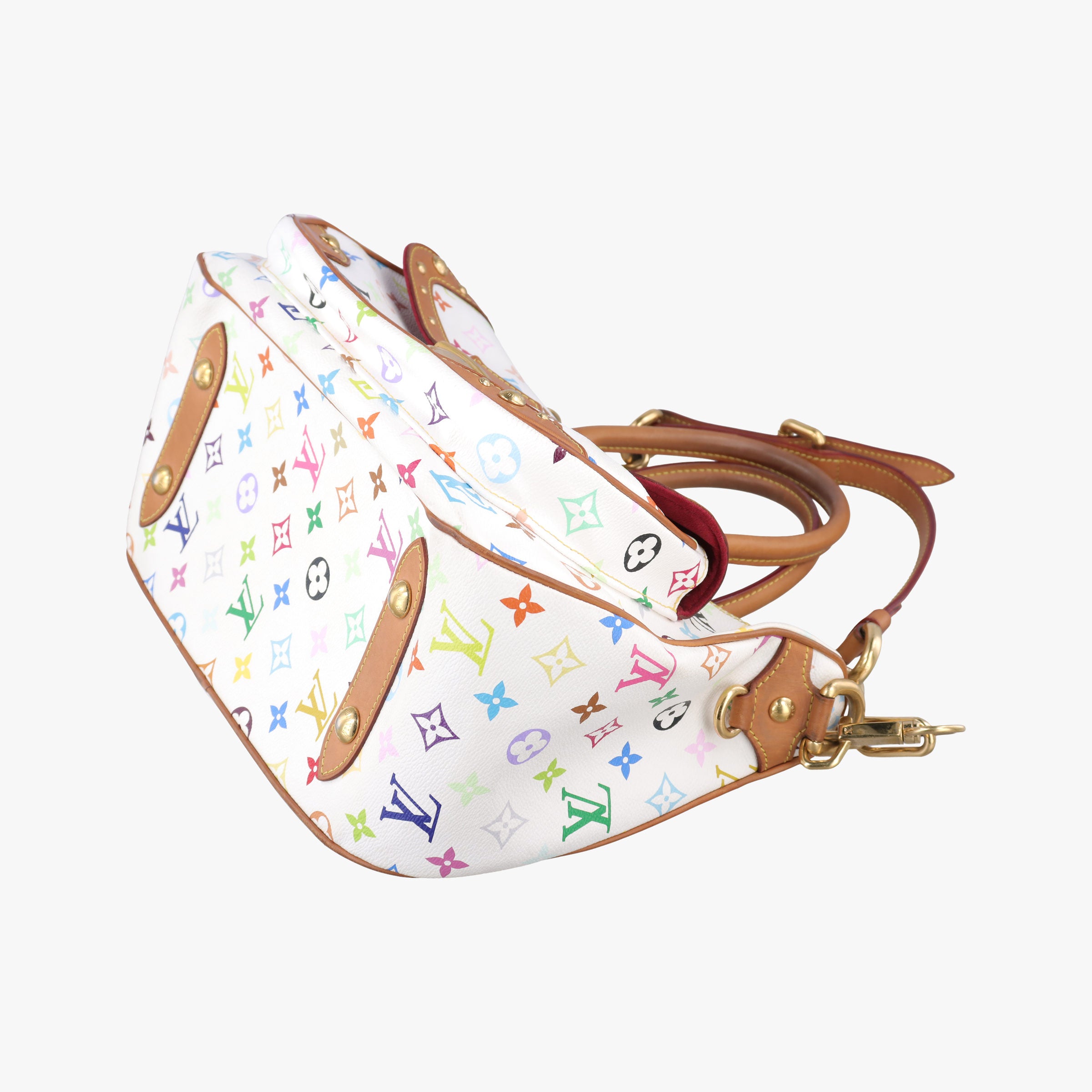 Pre-owned Louis Vuitton RITA white Monogram Multicolor M40125 shoulderbag | stylenewstar