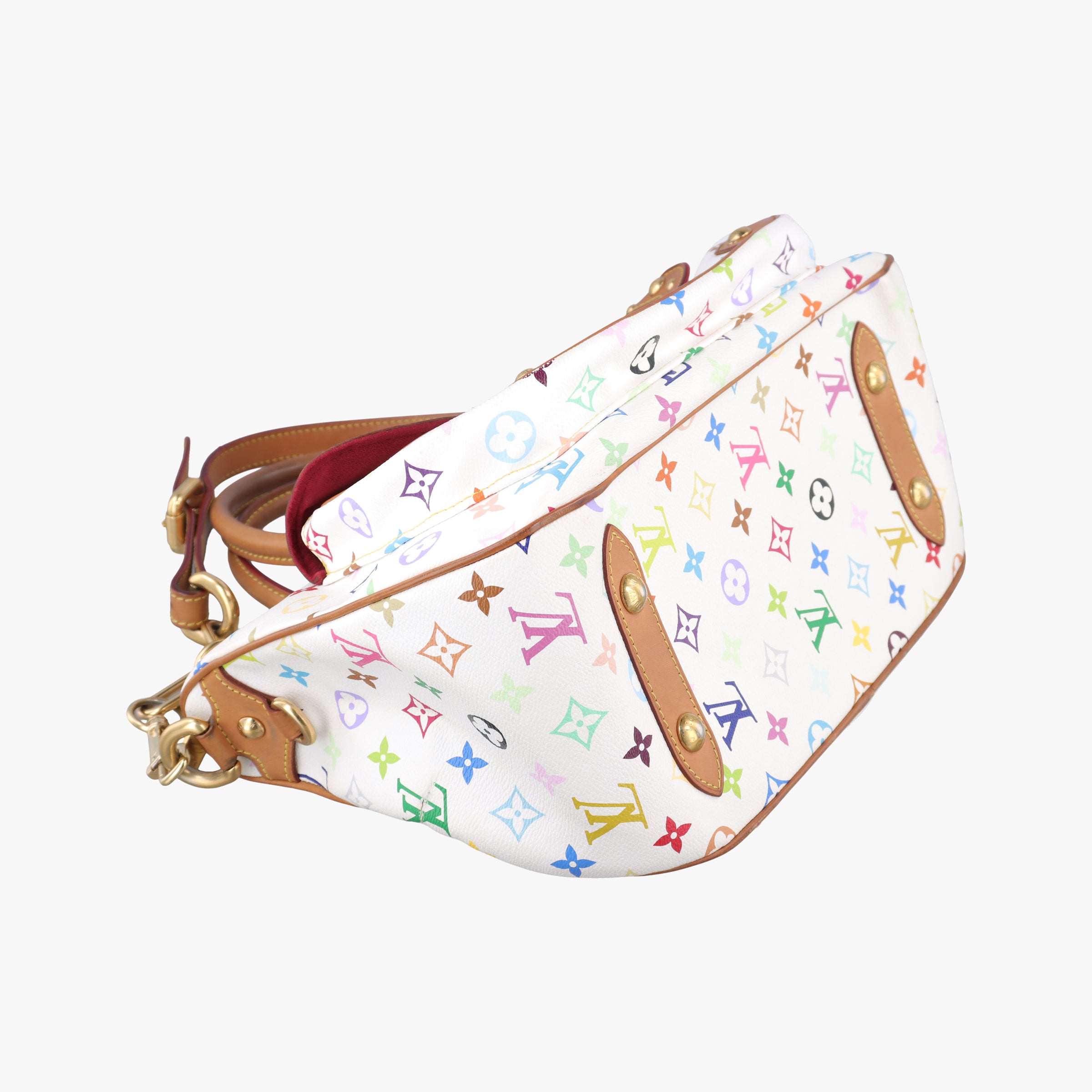 Pre-owned Louis Vuitton RITA white Monogram Multicolor M40125 shoulderbag | stylenewstar
