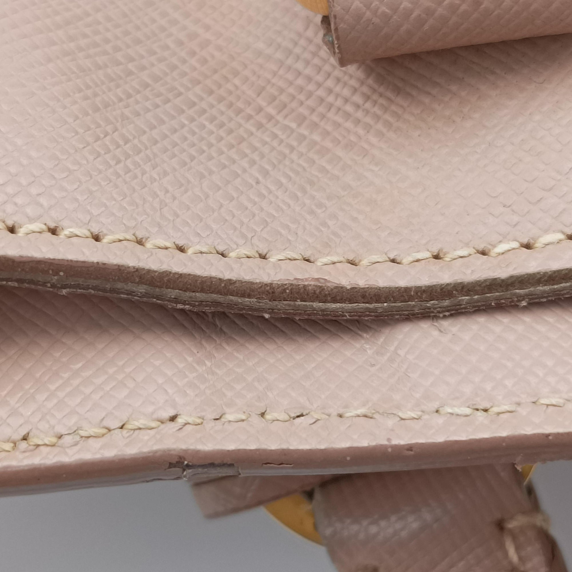 Pre-owned Prada Galleria Pink SAFFIANO Leather BN2274 handbag | stylenewstar