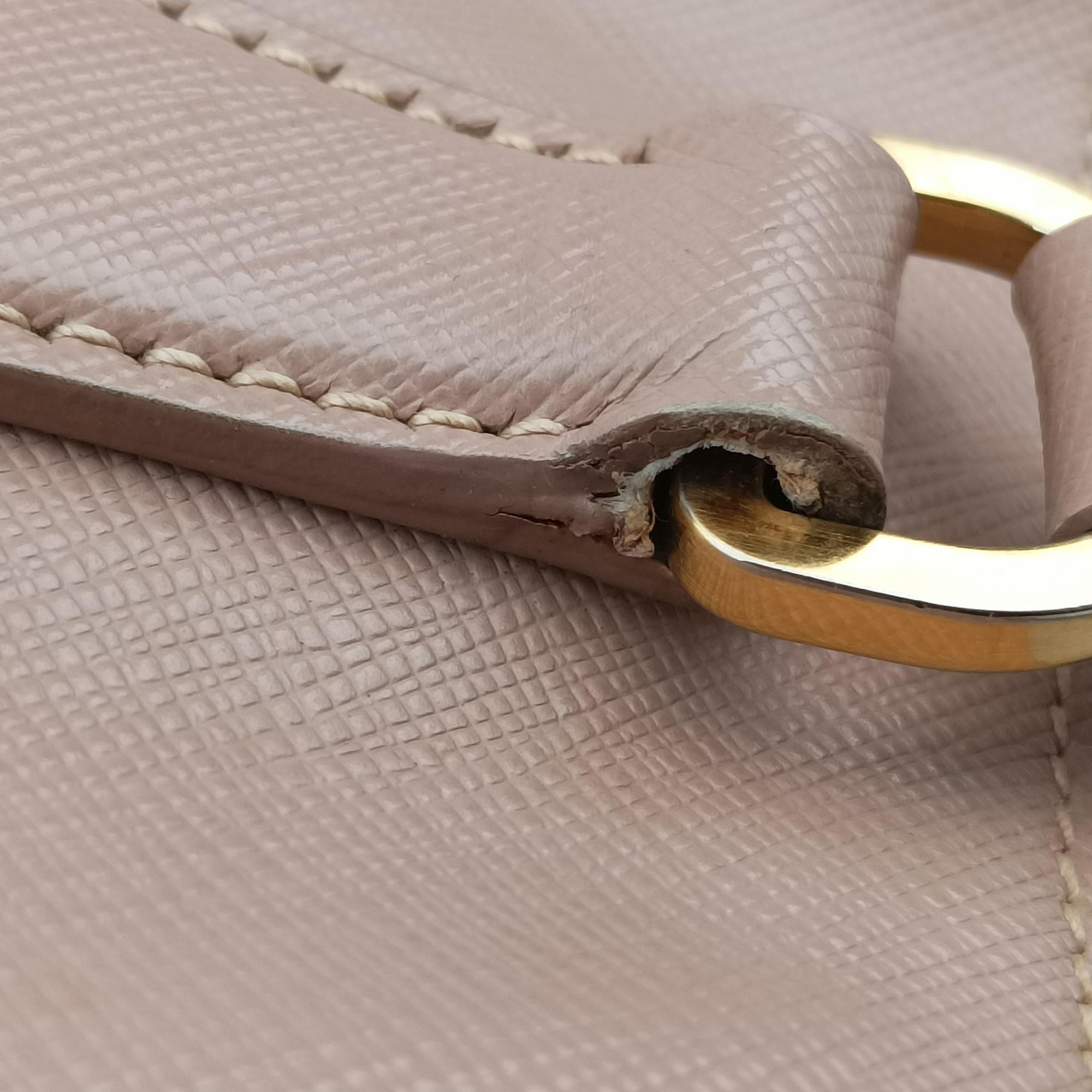 Pre-owned Prada Galleria Pink SAFFIANO Leather BN2274 handbag | stylenewstar
