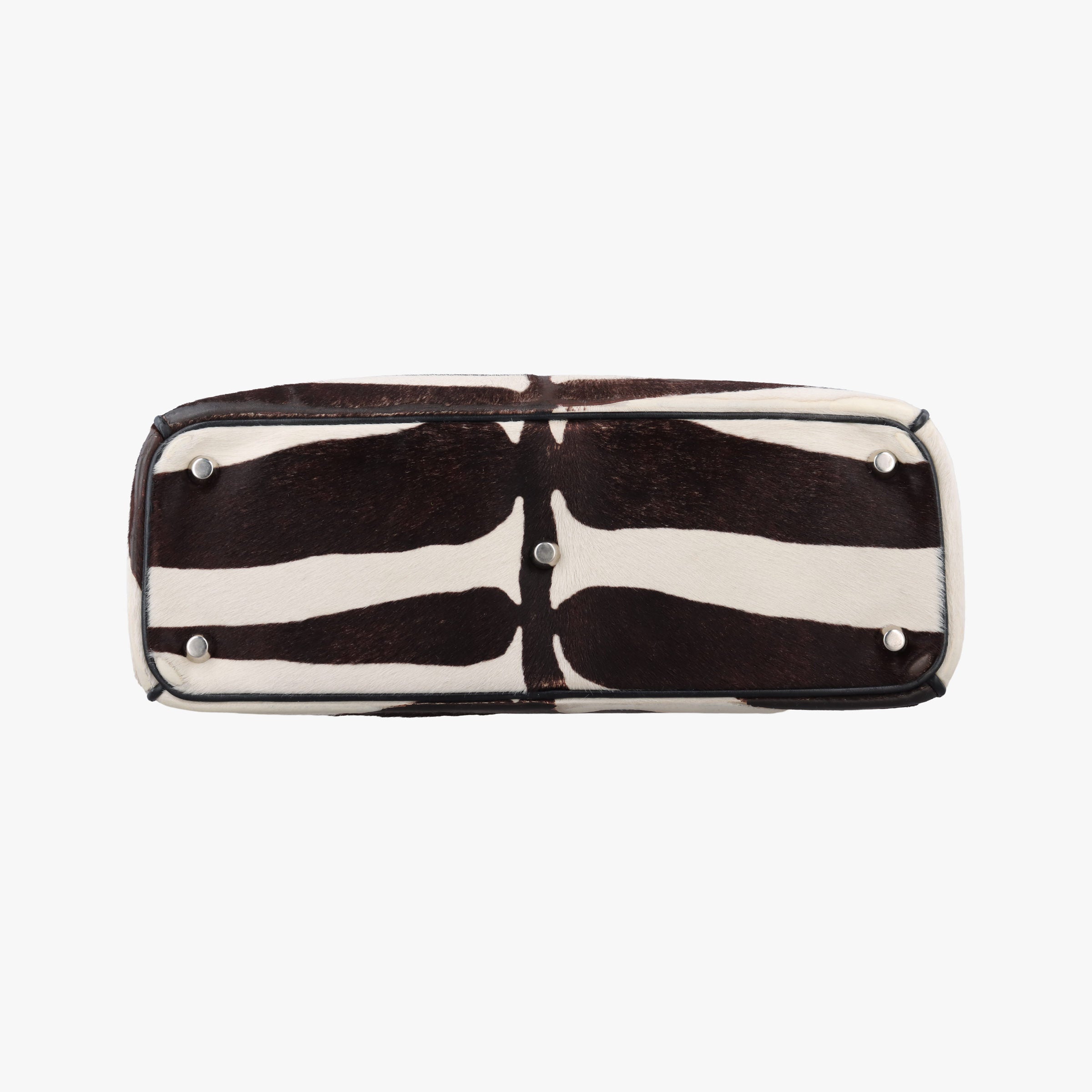Secondhand Christian Dior Diorissimo Black × White ponyhair  shoulderbag | stylenewstar