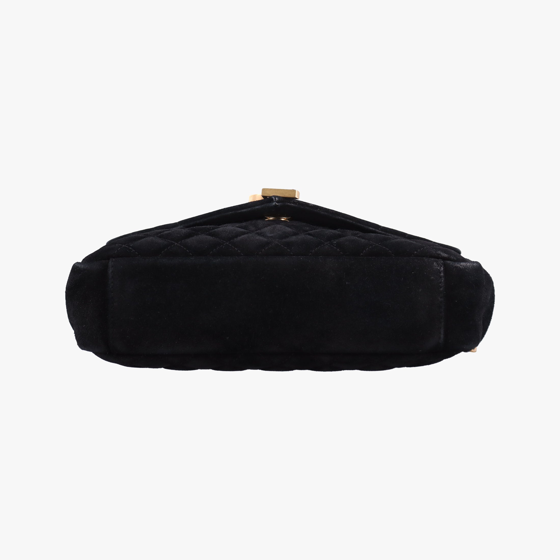 Pre-owned Yves Saint Laurent ENVELOPE Black Suede 428125 shoulderbag | stylenewstar
