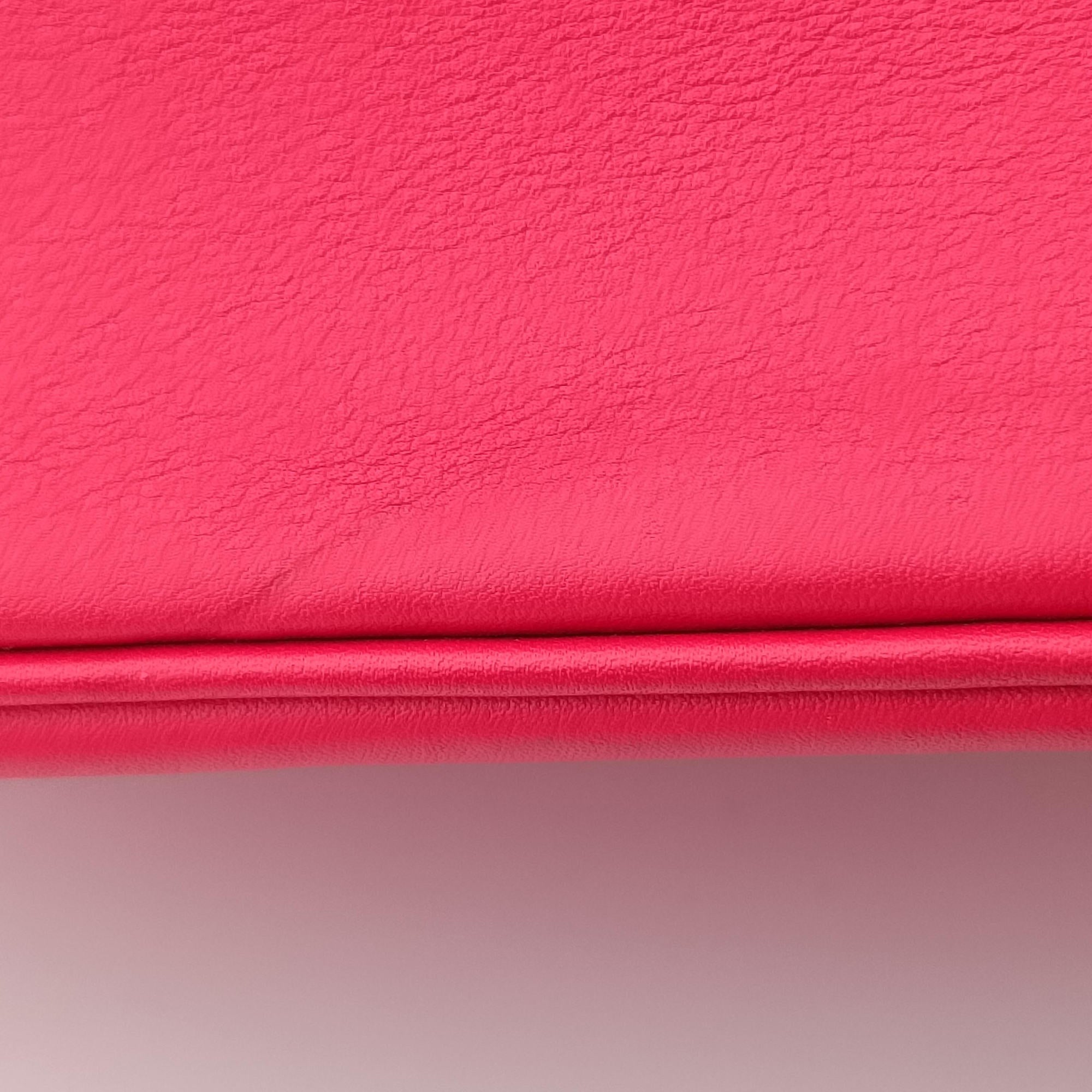 Pre-owned Christian Dior Diorissimo Red Leather× snake skin  shoulderbag | stylenewstar