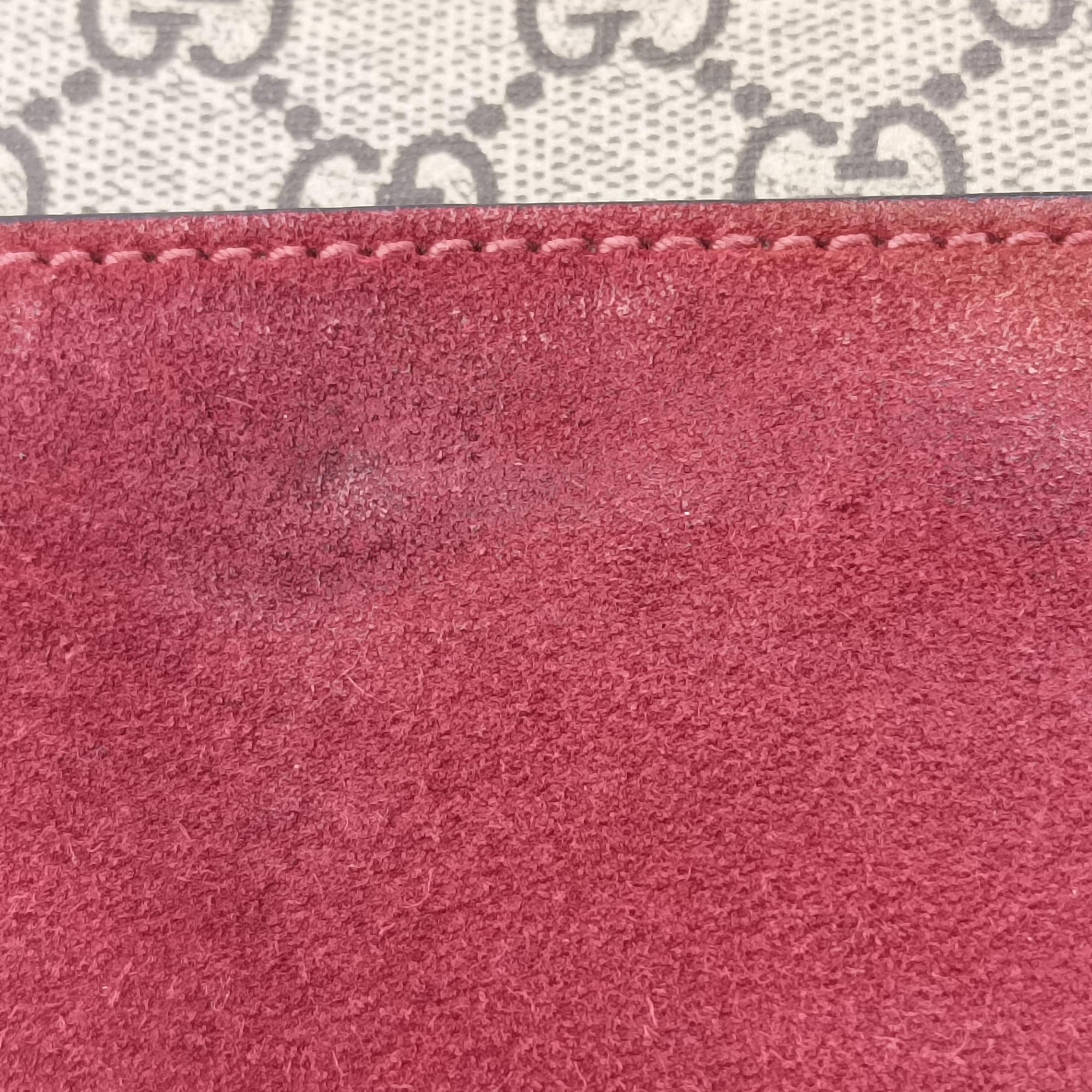 Pre-owned Gucci Dionysus Beige×red×Multicolour PVC coated canvas × suede 421970 shoulderbag | stylenewstar