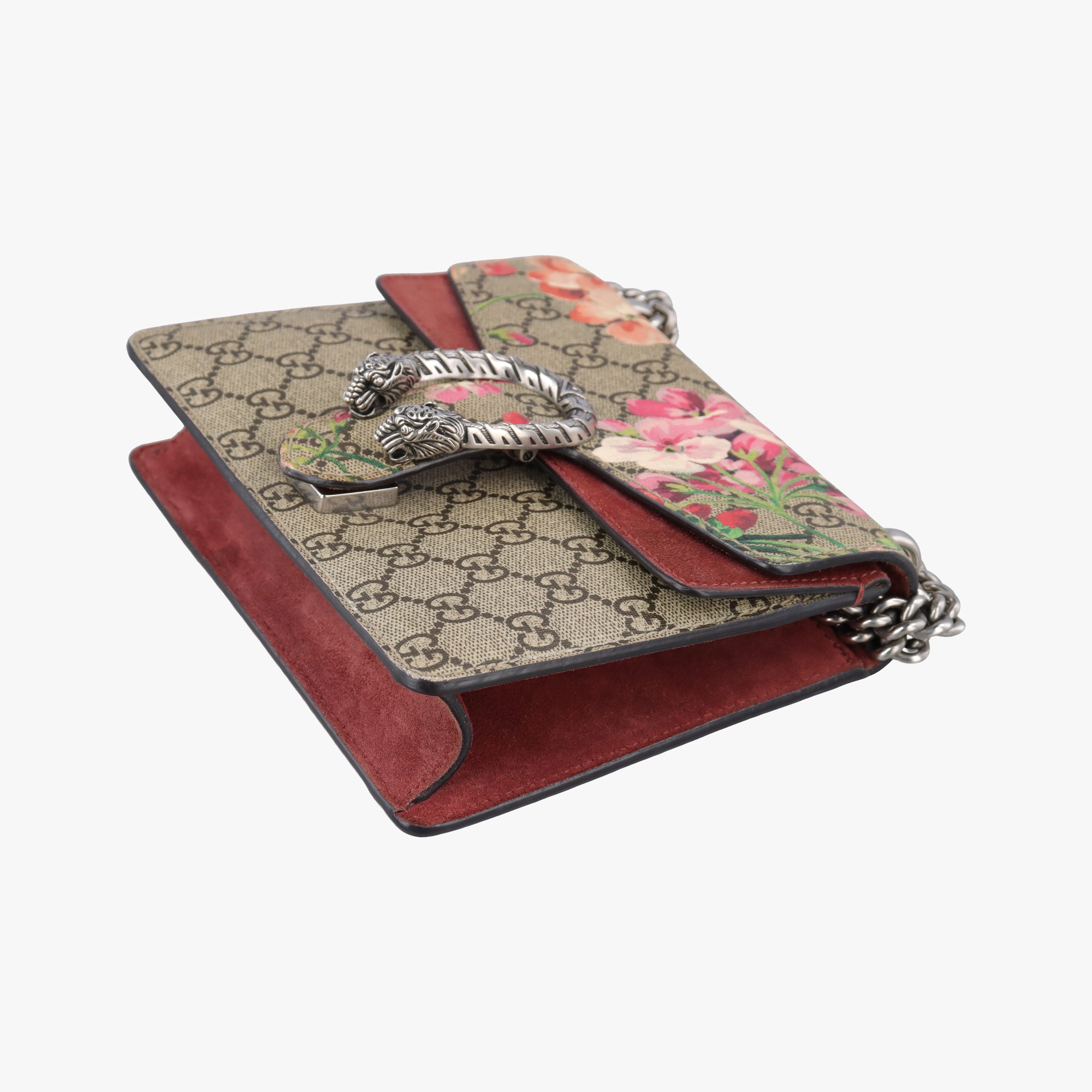 Pre-owned Gucci Dionysus Beige×red×Multicolour PVC coated canvas × suede 421970 shoulderbag | stylenewstar