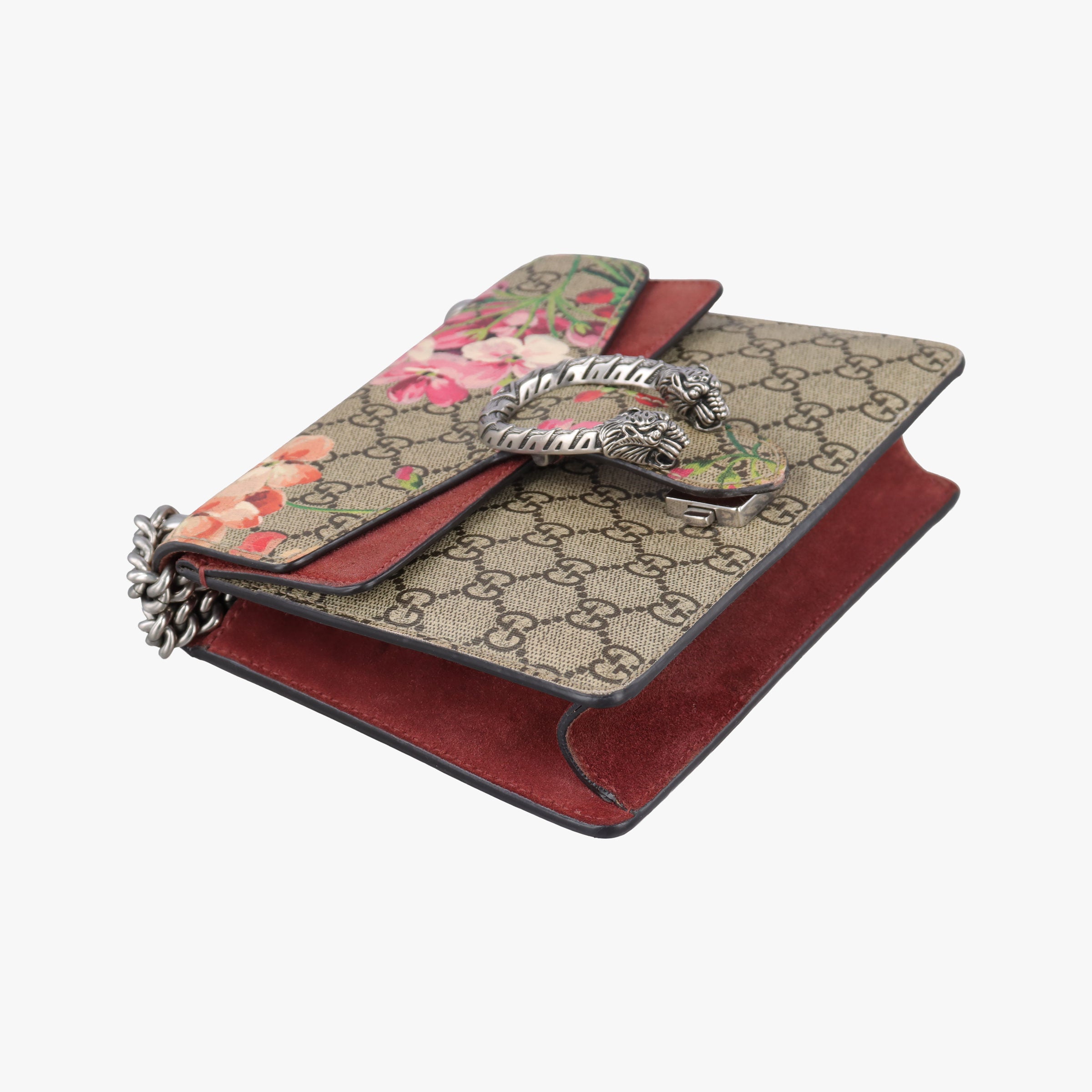 Pre-owned Gucci Dionysus Beige×red×Multicolour PVC coated canvas × suede 421970 shoulderbag | stylenewstar