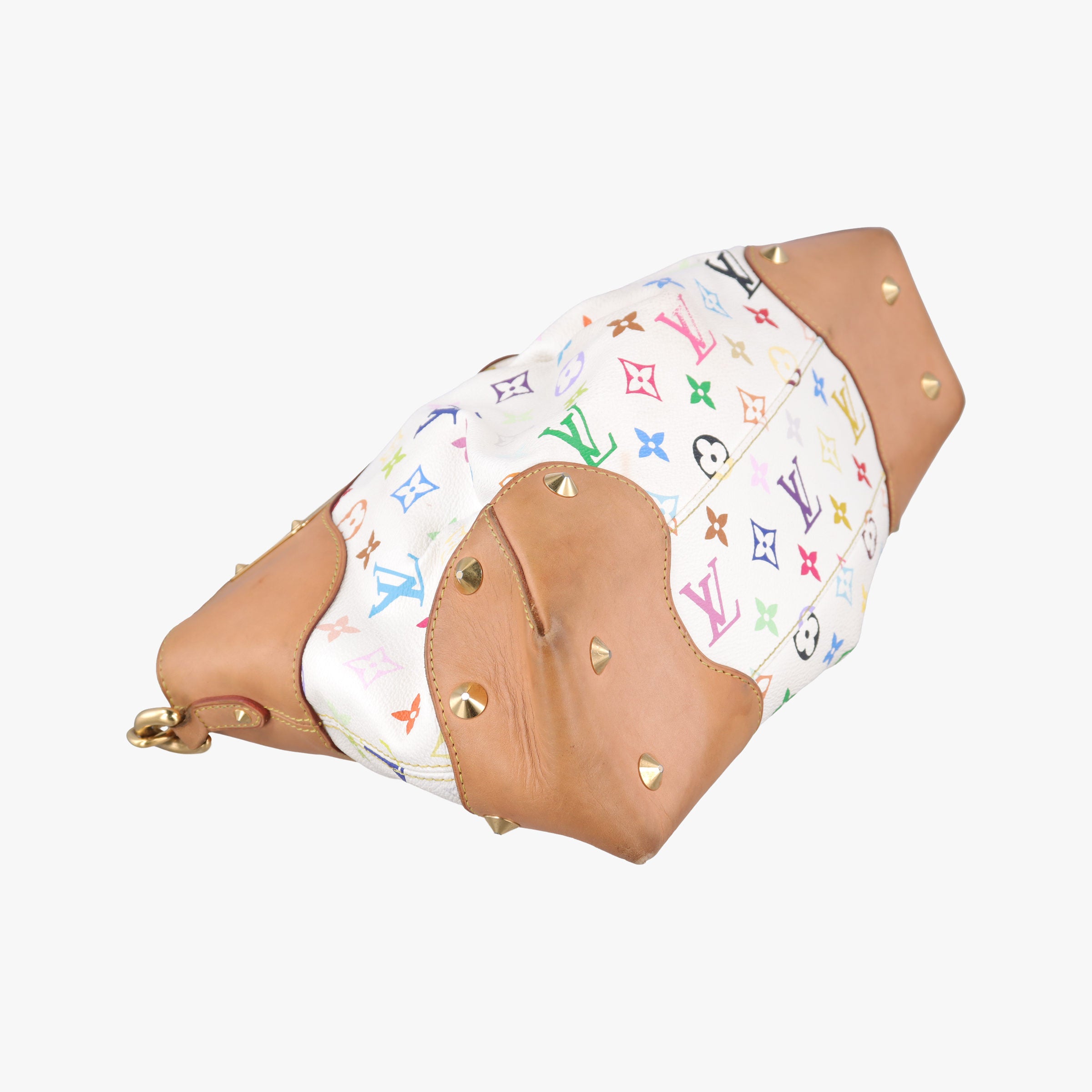 Pre-owned Louis Vuitton JUDY MM white Monogram Multicolor M40255 shoulderbag | stylenewstar