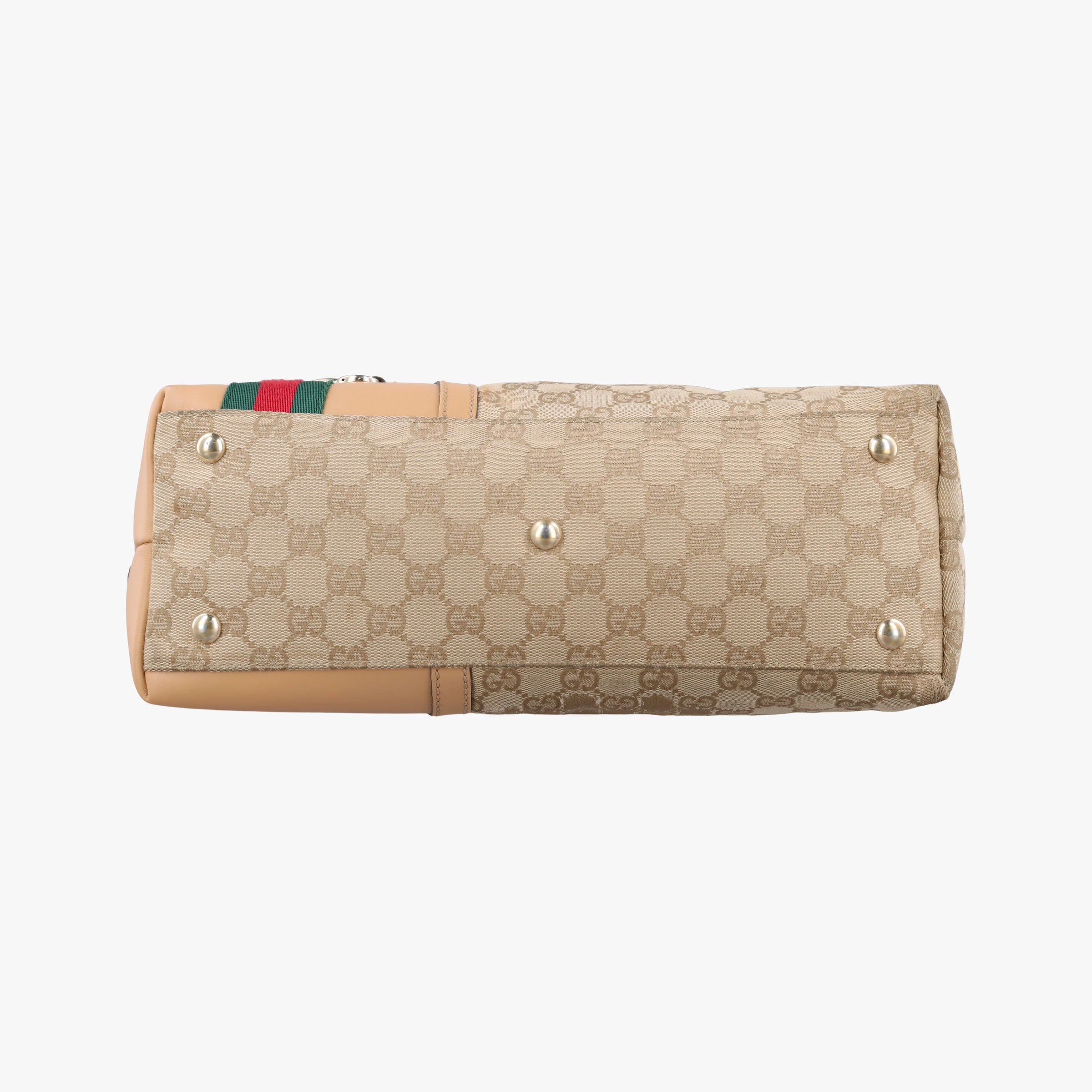 Pre-owned Gucci Horsebit web Beige×Multicolour Canvas×leather 232936 shoulderbag | stylenewstar