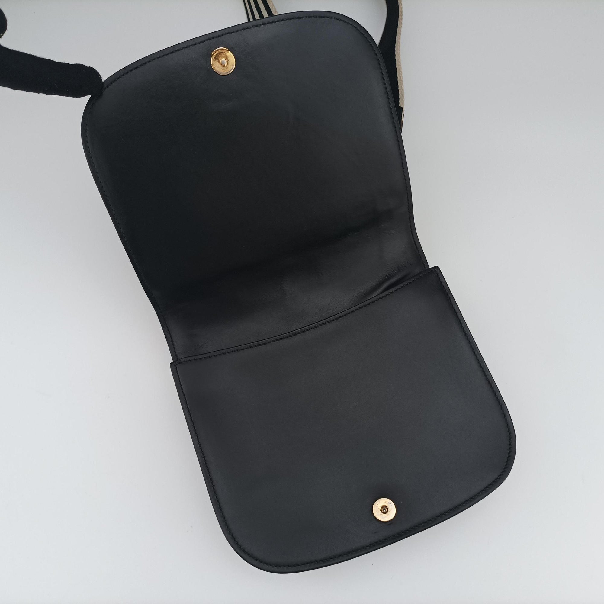 Vintage Prada pionniere Black leather 1BD039 shoulderbag | stylenewstar