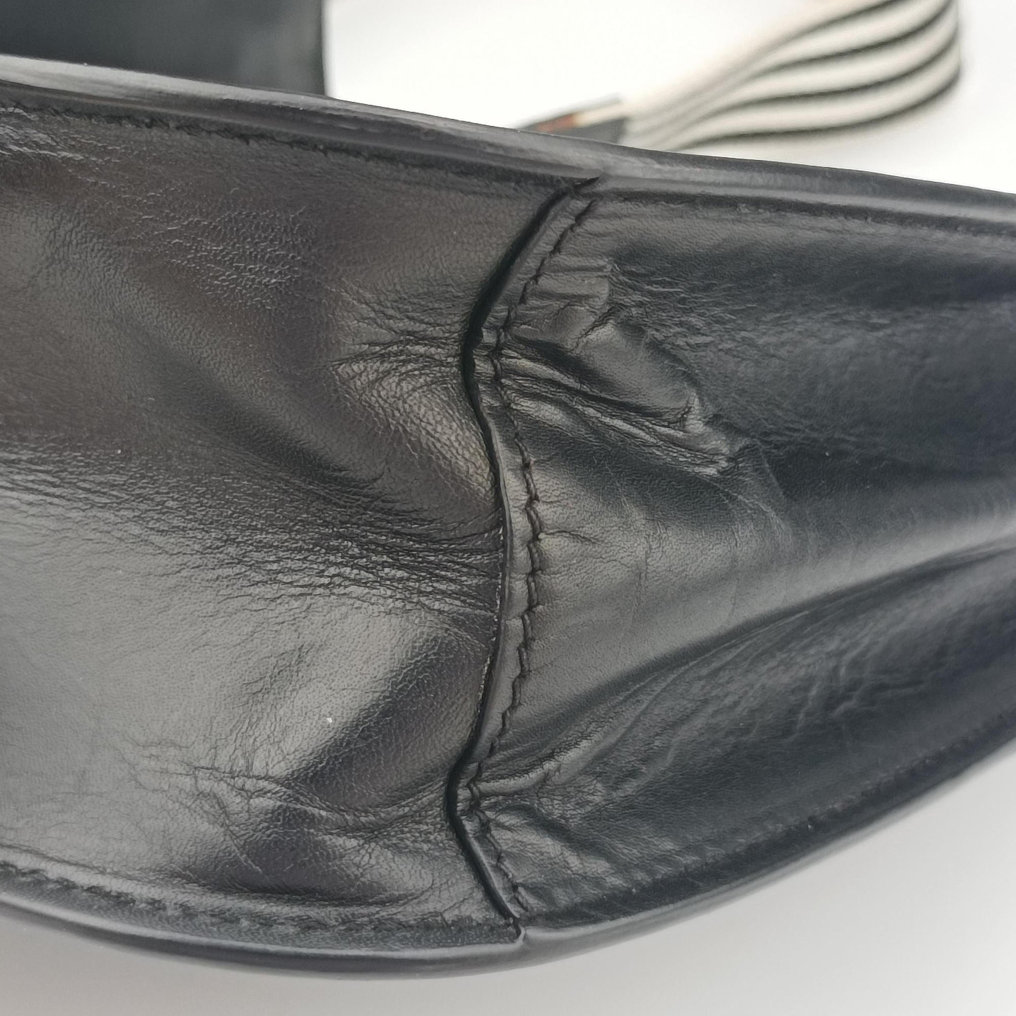 Vintage Prada pionniere Black leather 1BD039 shoulderbag | stylenewstar